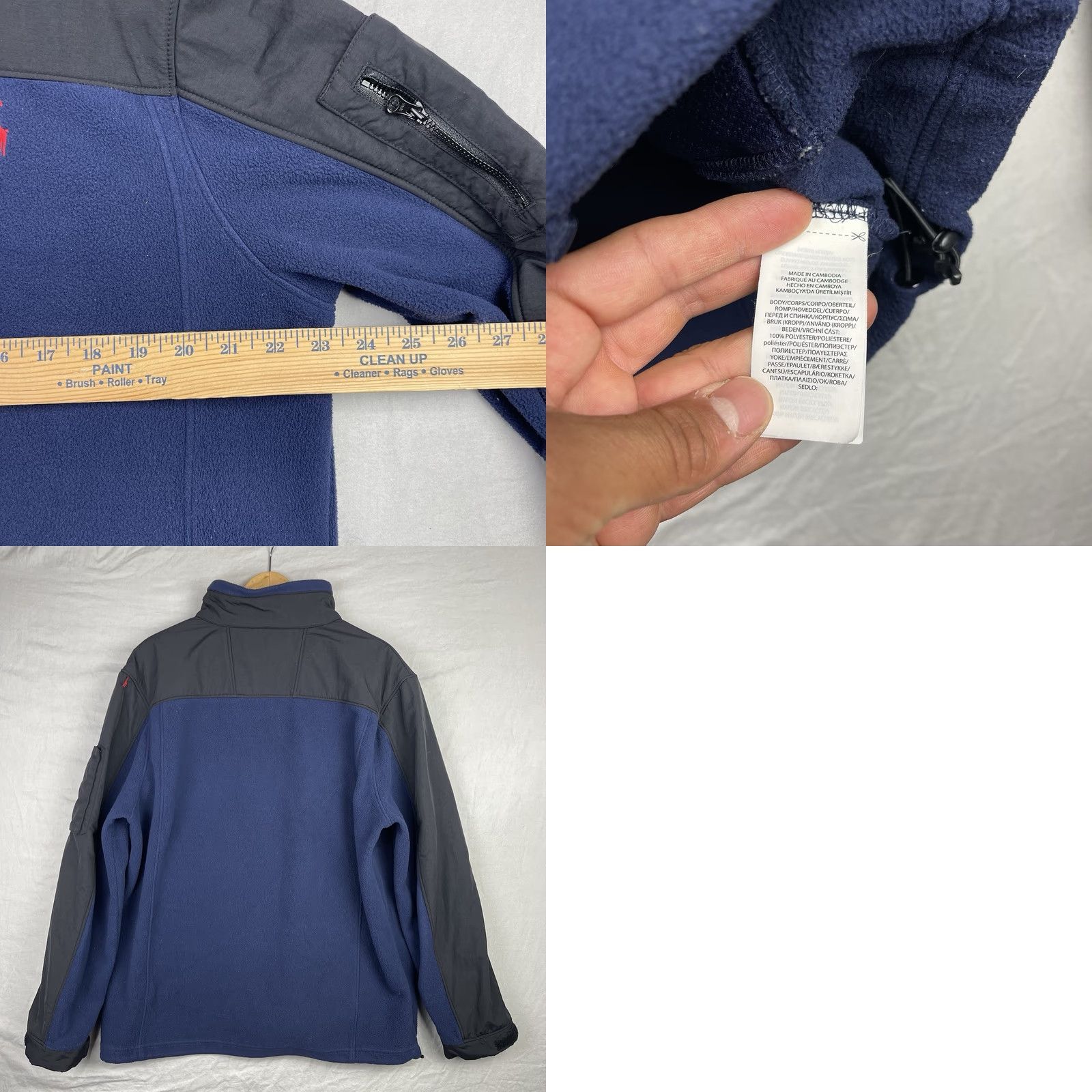 Polo Ralph Lauren Polo Ralph Lauren Jacket Mens Large Denim? Denali Fleece Full Zip Preppy Navy Size US L / EU 52-54 / 3 - 8 Thumbnail