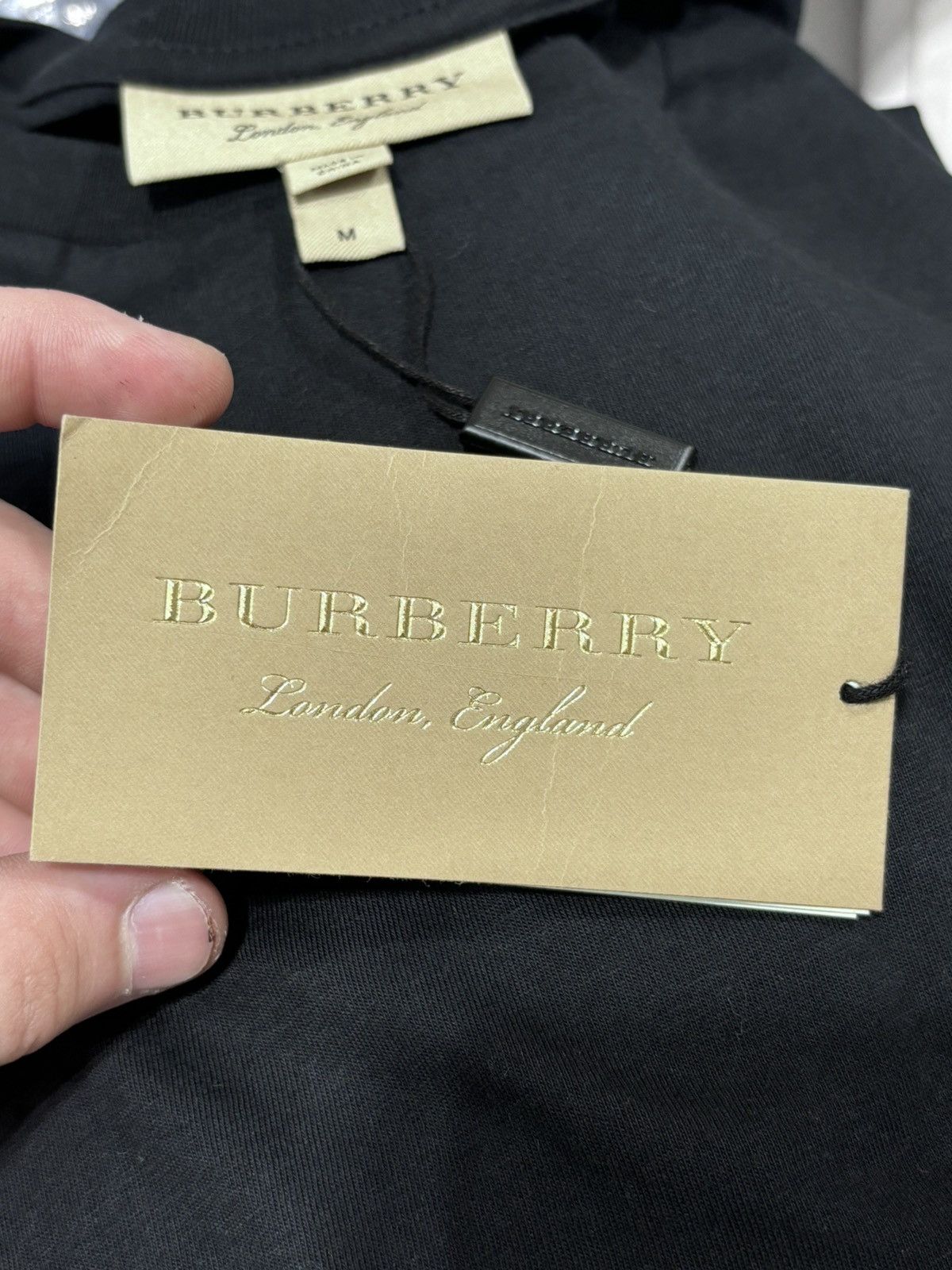 Burberry BURBERRY London, England Black Tee Size US L / EU 52-54 / 3 - 10 Thumbnail