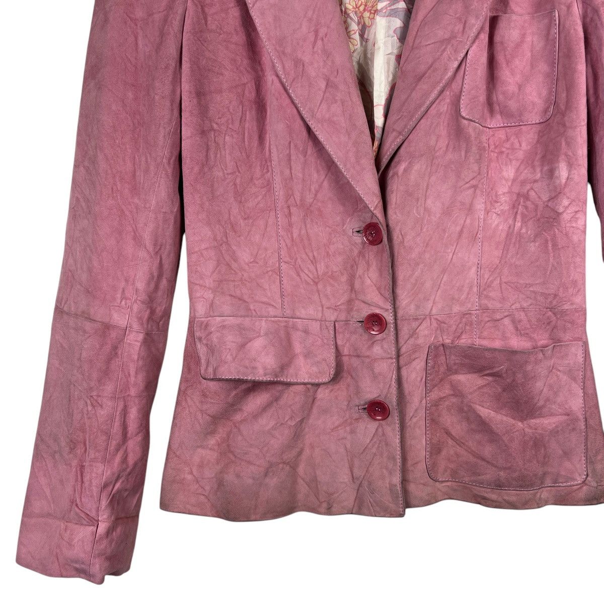 Christian Lacroix 💥 Bazar Christian Lacroix Paris Leather Blazer Size S / US 4 / IT 40 - 7 Thumbnail