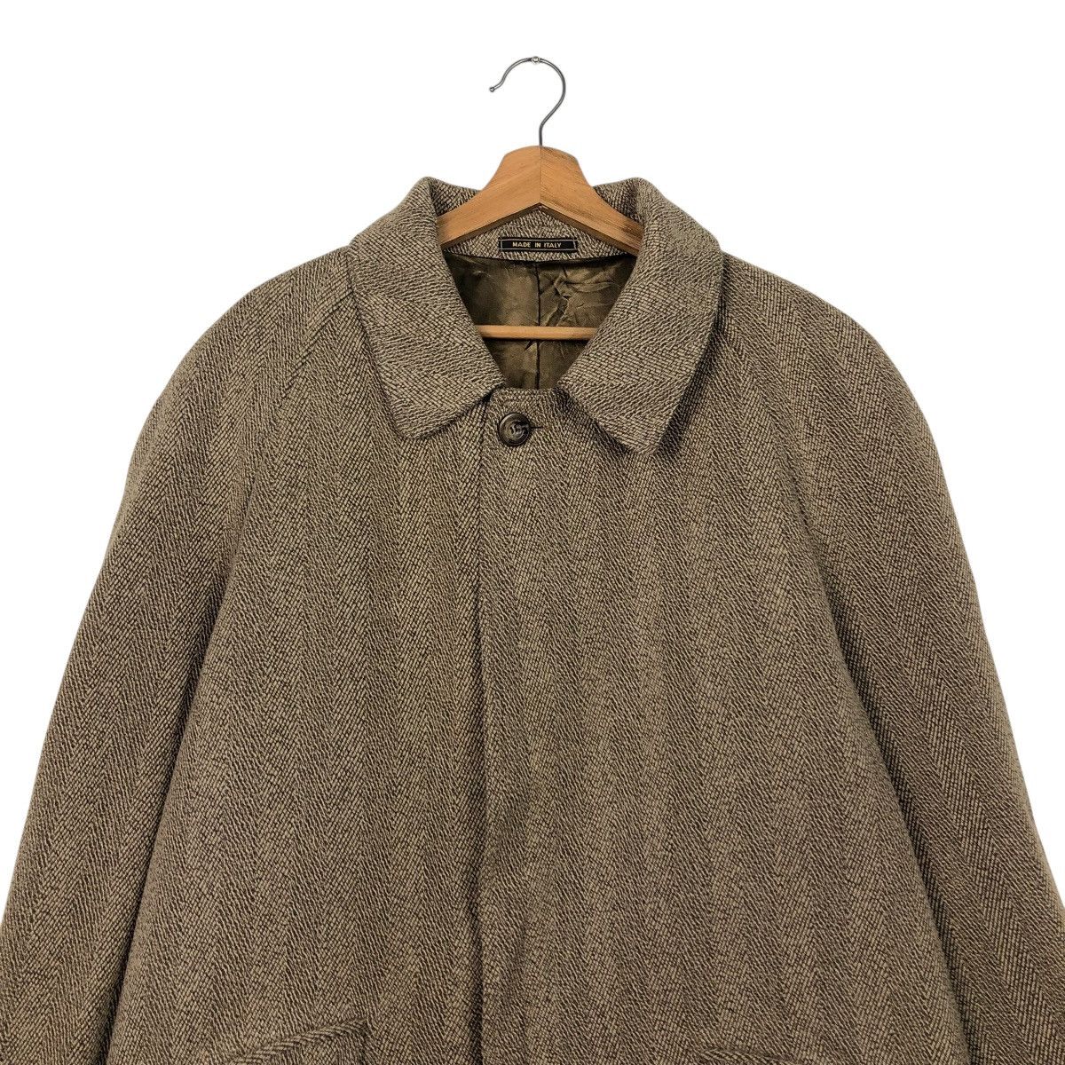 Vintage 🔥RICH BROWN LONG COATS WOOL HERRINGBONE MARTEN’S CASHMERE Size US M / EU 48-50 / 2 - 3 Thumbnail