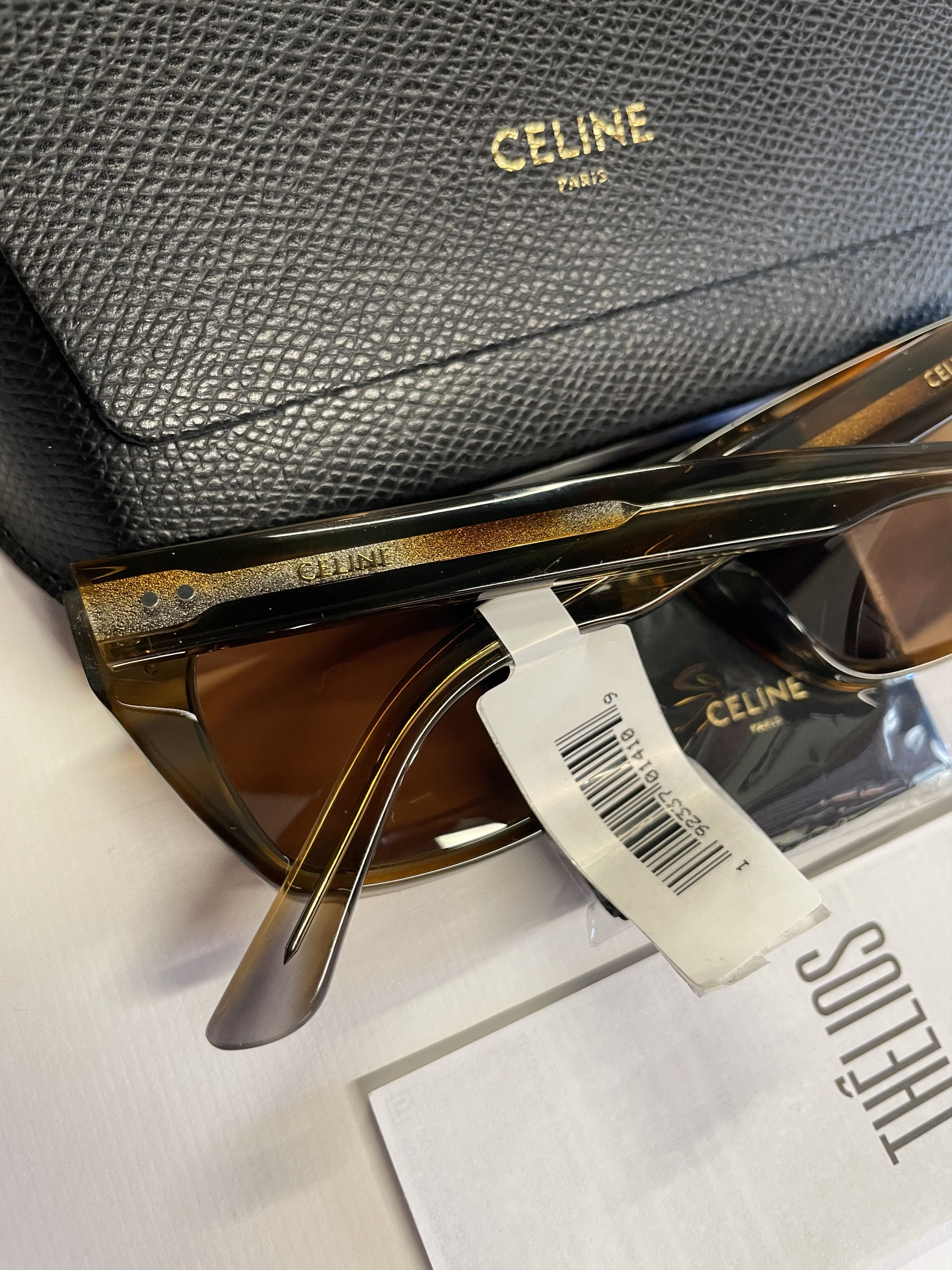 Celine CELINE CL40060I 55J Brown 53mm Rectangle Sunglasses Size ONE SIZE - 5 Thumbnail