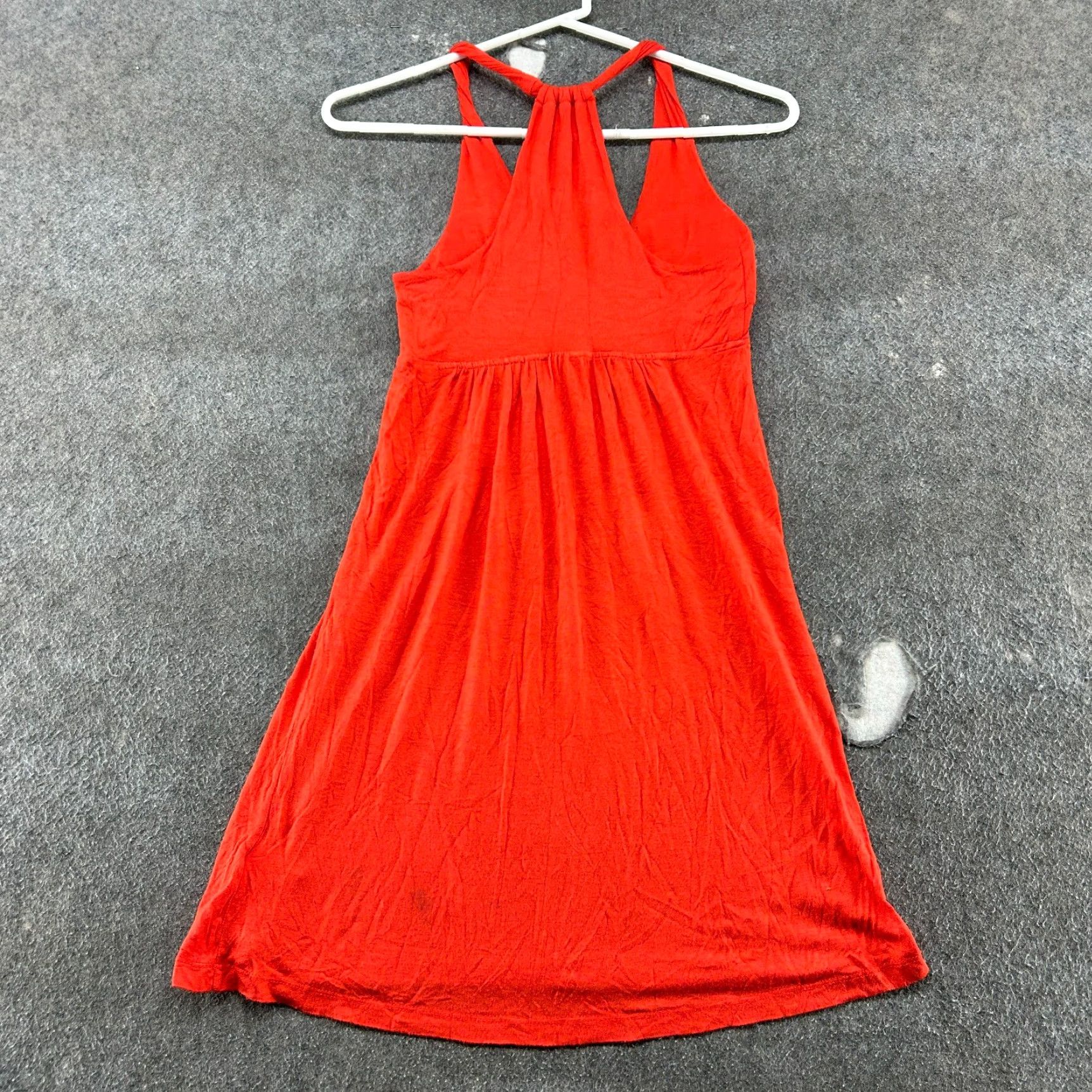 Guess VINTAGE Guess Dress Womens Small Orange Coral Mini Sleeveless Racerback 90s Size S / US 4 / IT 40 - 5 Thumbnail
