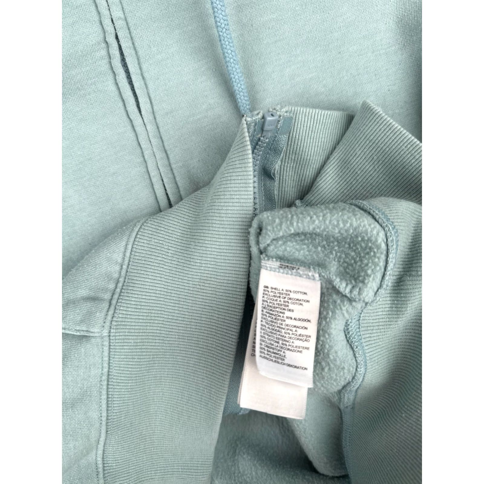 The North Face The North Face Hoodie Womens S Teal Blue Full Zip Cotton Blend Pockets Logo Regular Size Size S / US 4 / IT 40 - 7 Thumbnail