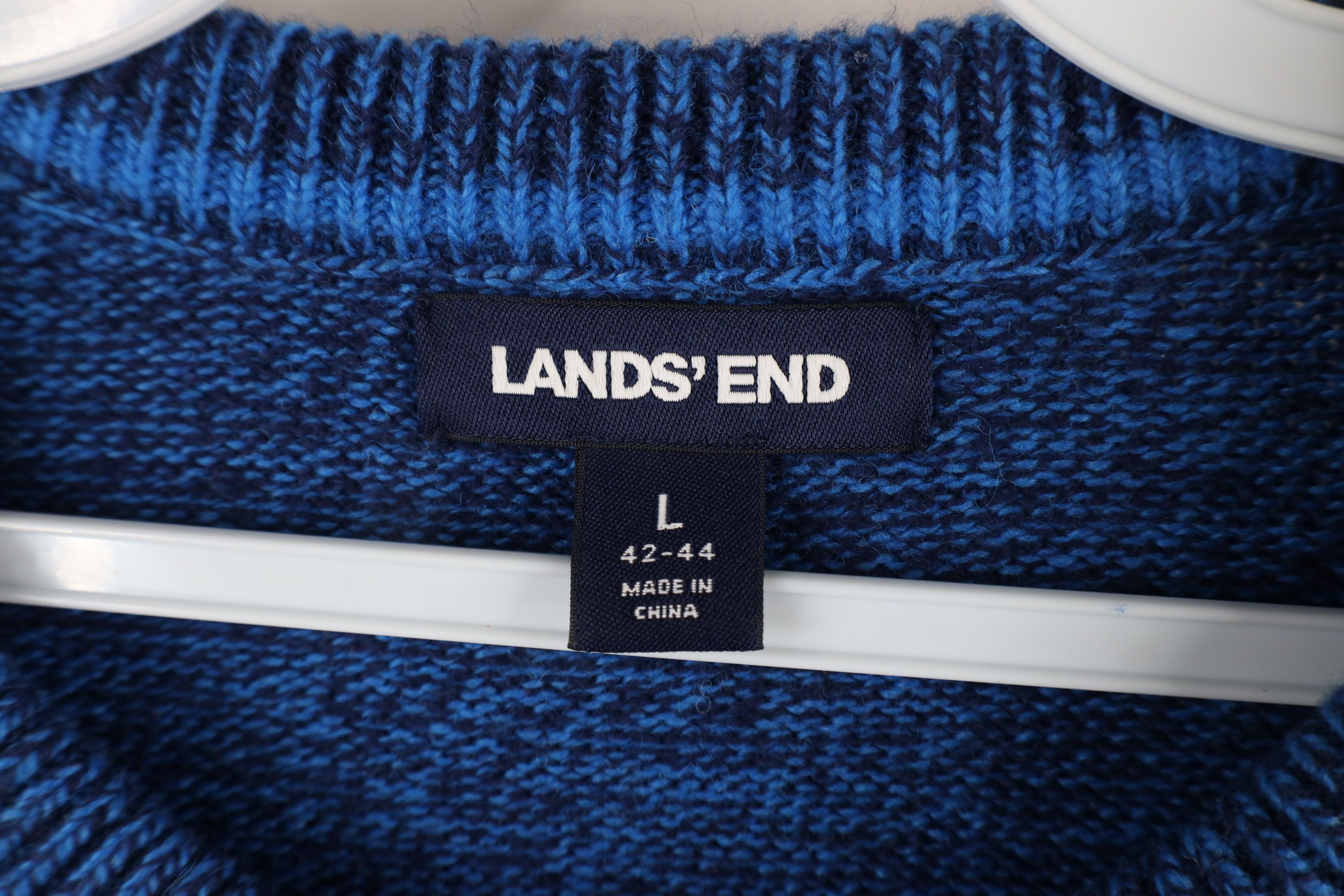 Lands' End × Vintage Vintage Lands End Fair Isle Snowflake Knit Crewneck Sweater Size US L / EU 52-54 / 3 - 6 Thumbnail