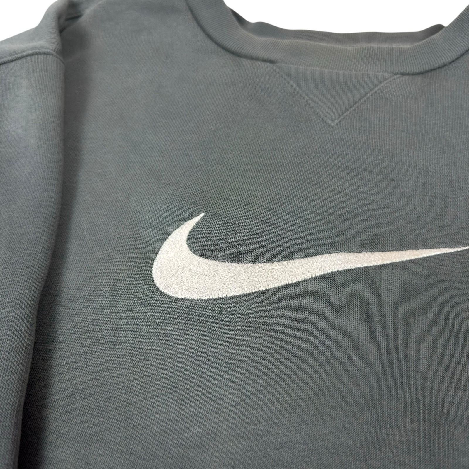 Nike × Vintage VTG Nike Gray Fleece Lined Pullover Sweatshirt Size US M / EU 48-50 / 2 - 5 Thumbnail