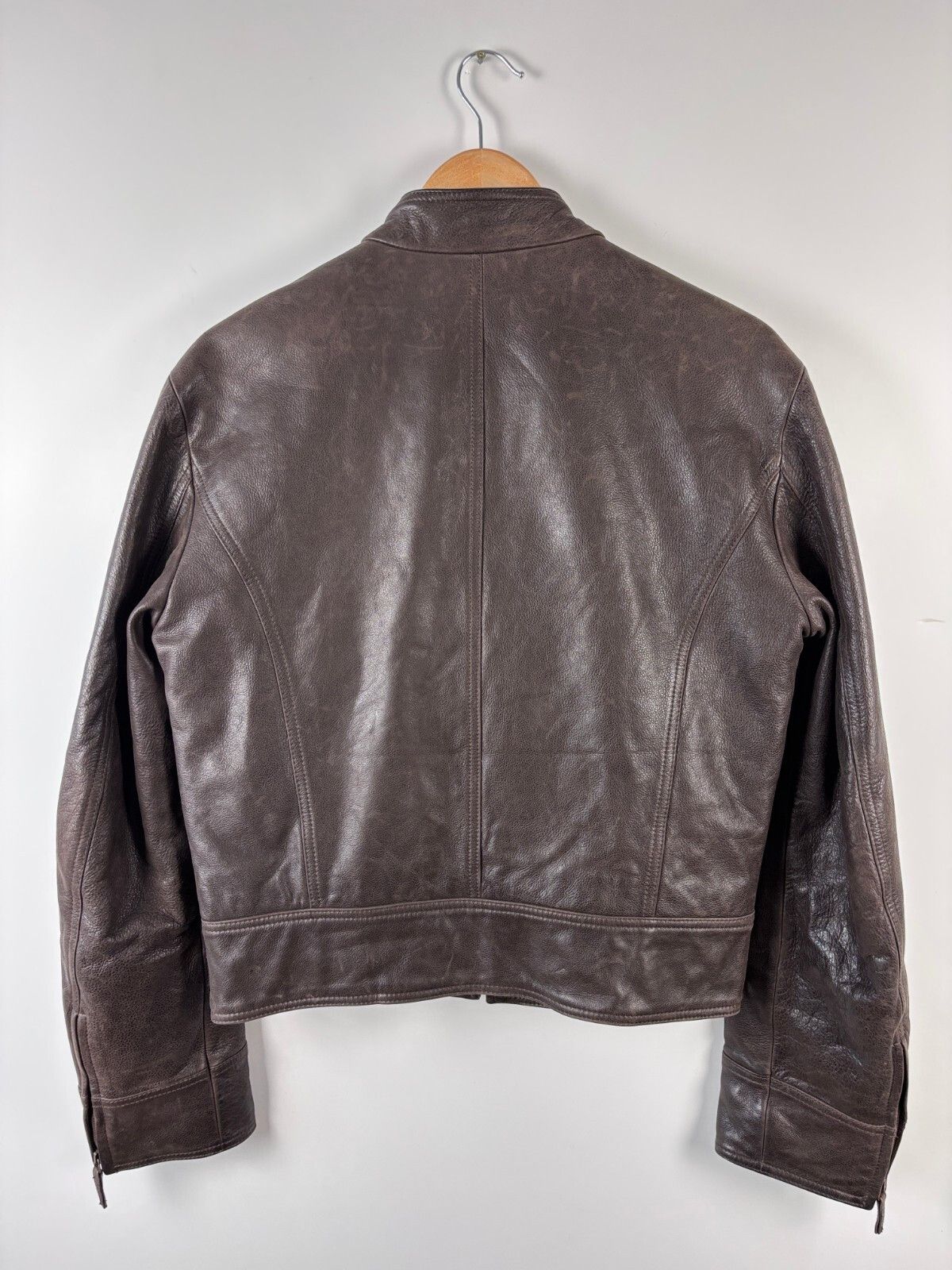 Armani Armani Jeans Motorcycle Leather Jacket Mens IT 50 / US 34 Size US S / EU 44-46 / 1 - 6 Thumbnail