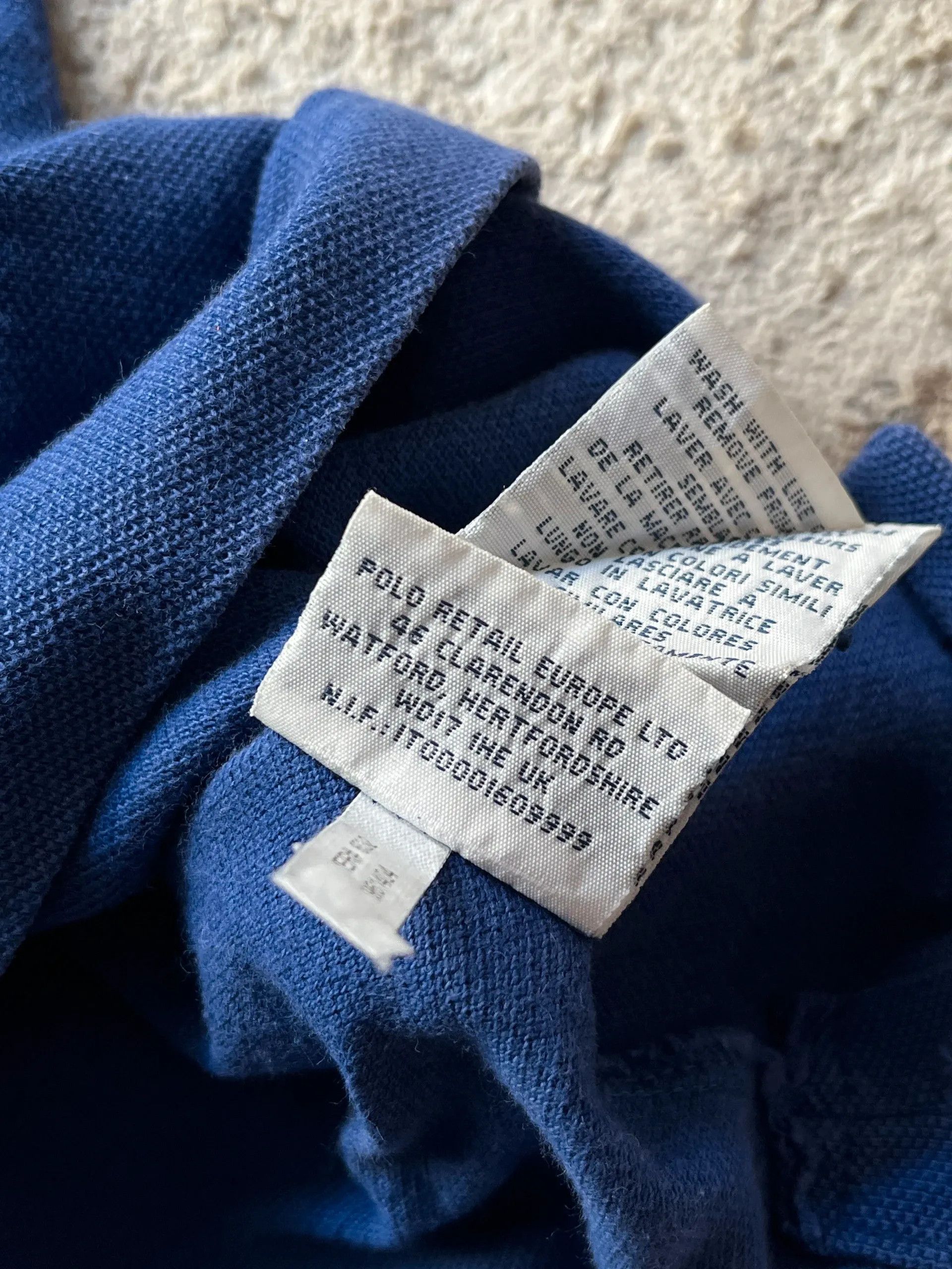 Polo Ralph Lauren Polo Ralph Lauren Small Pony Blue Polo Shirt Sz L Size US L / EU 52-54 / 3 - 14 Thumbnail