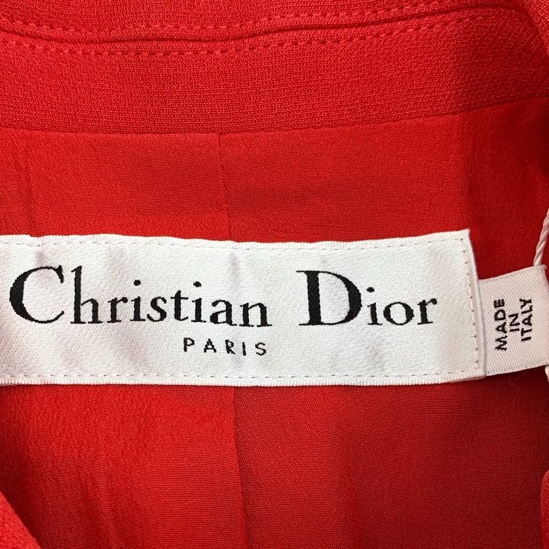 Dior Dior Red wool lapel double-breasted sleeveless dress Size XS / US 0-2 / IT 36-38 - 5 Thumbnail