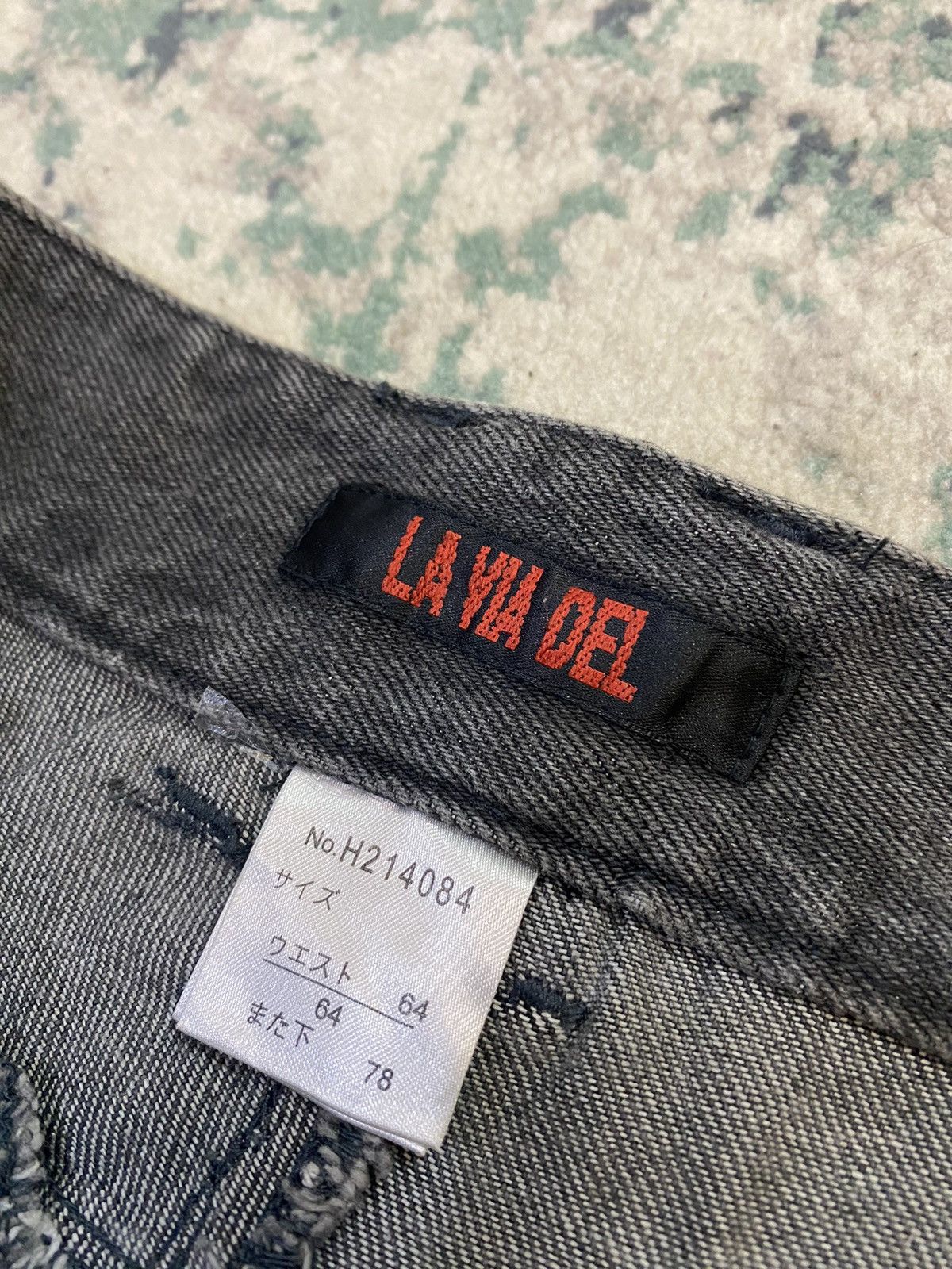 Japanese Brand Y2K Baggy Fashion Flare La Via Del Denim Pant Size US 28 / EU 44 - 11 Thumbnail