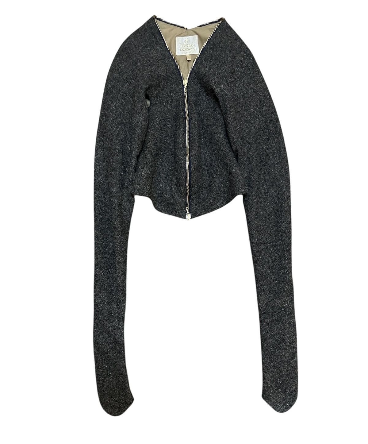 Vivienne Westwood Vivienne Westwood Tweed Wool Jacket Gold Label Size L / US 10 / IT 46 - 1 Thumbnail