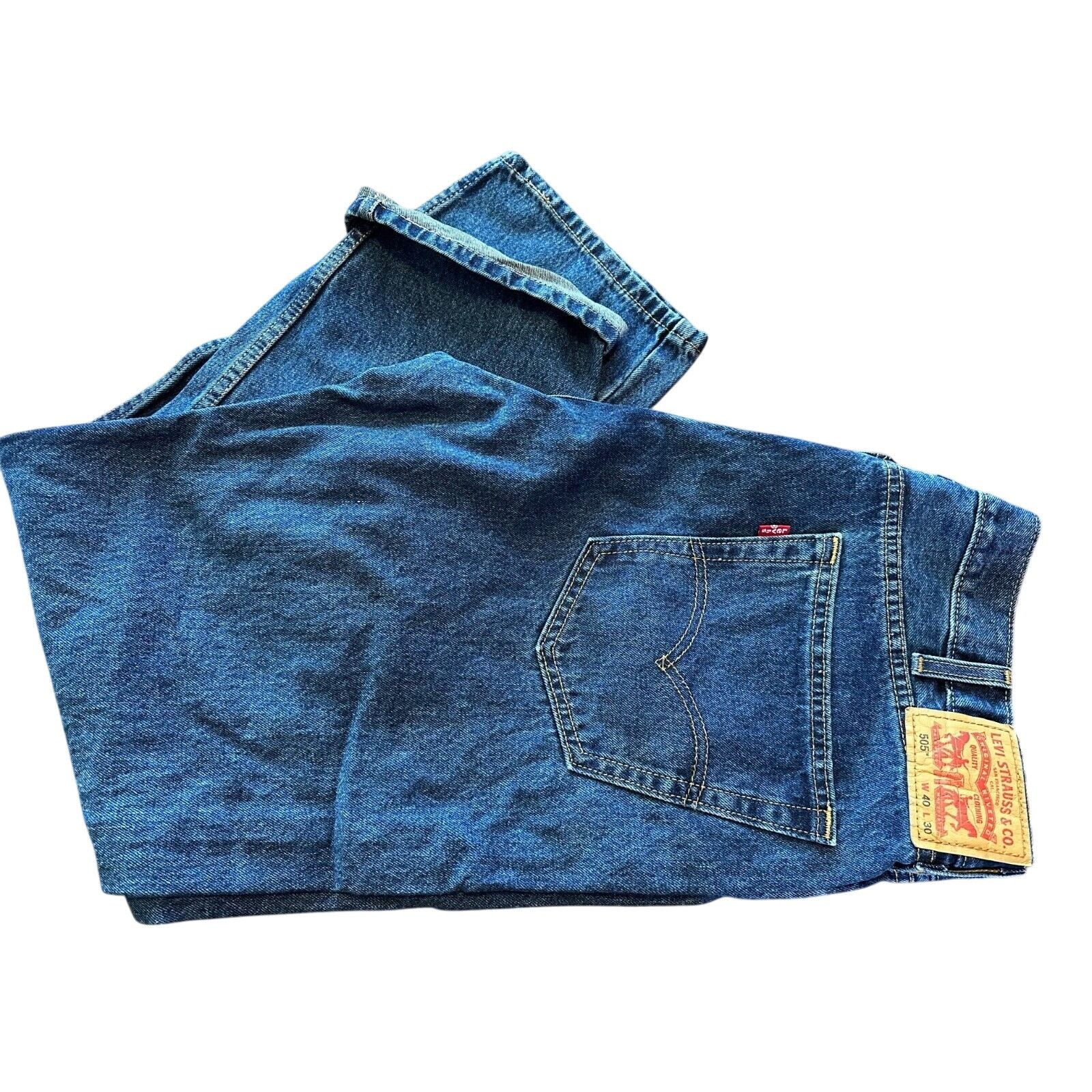 Levi's Levis 505 Classic Straight Leg Fit 40x30 Dark Blue Wash Size US 40 / EU 56 - 1 Thumbnail