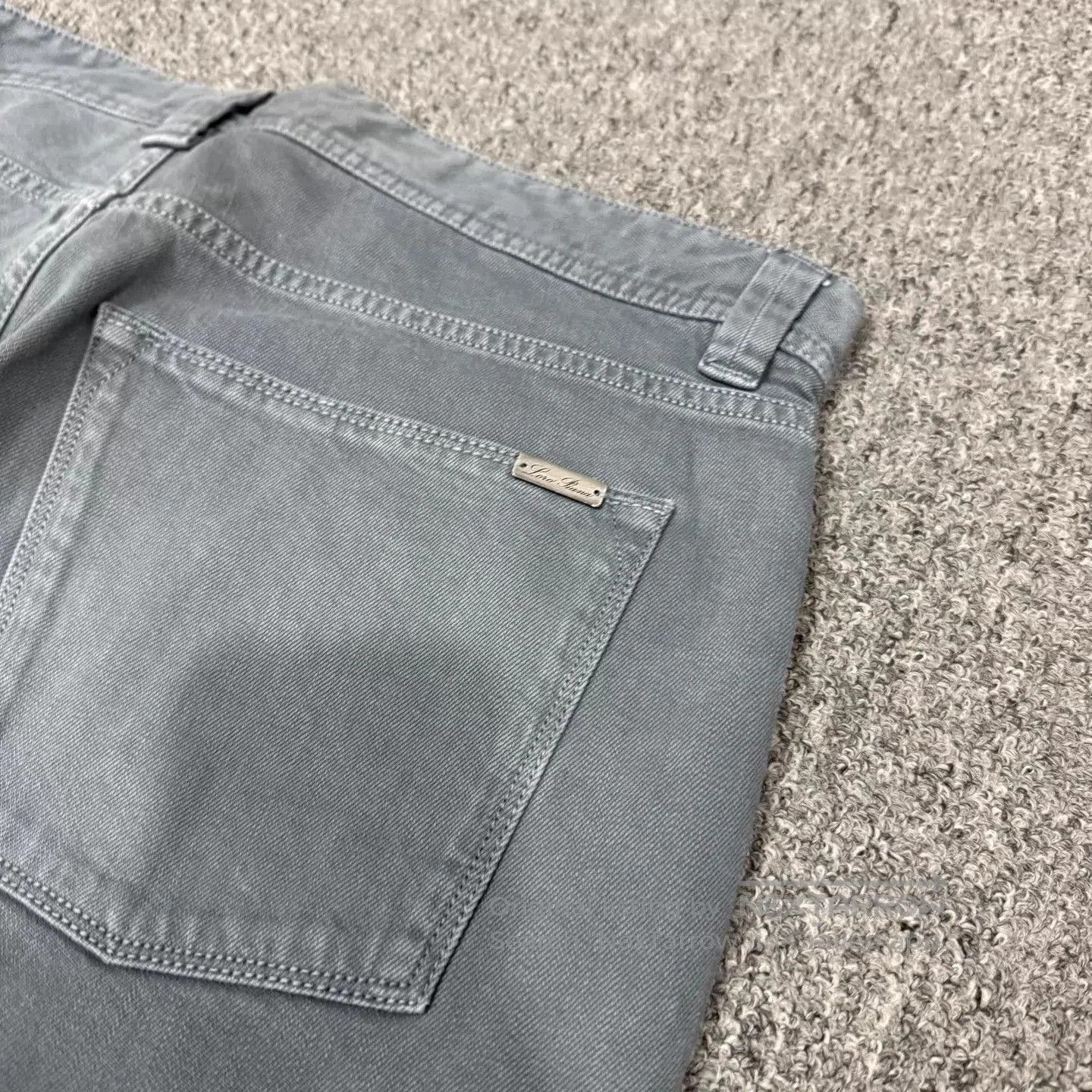Loro Piana Gray Denim Pants Size 32. Size US 32 / EU 48 - 4 Thumbnail