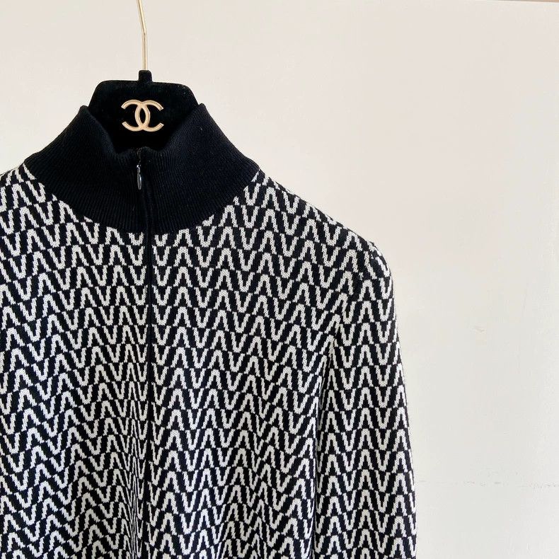 Valentino Valentino Full print of high-neck knitted top Size S / US 4 / IT 40 - 3 Thumbnail