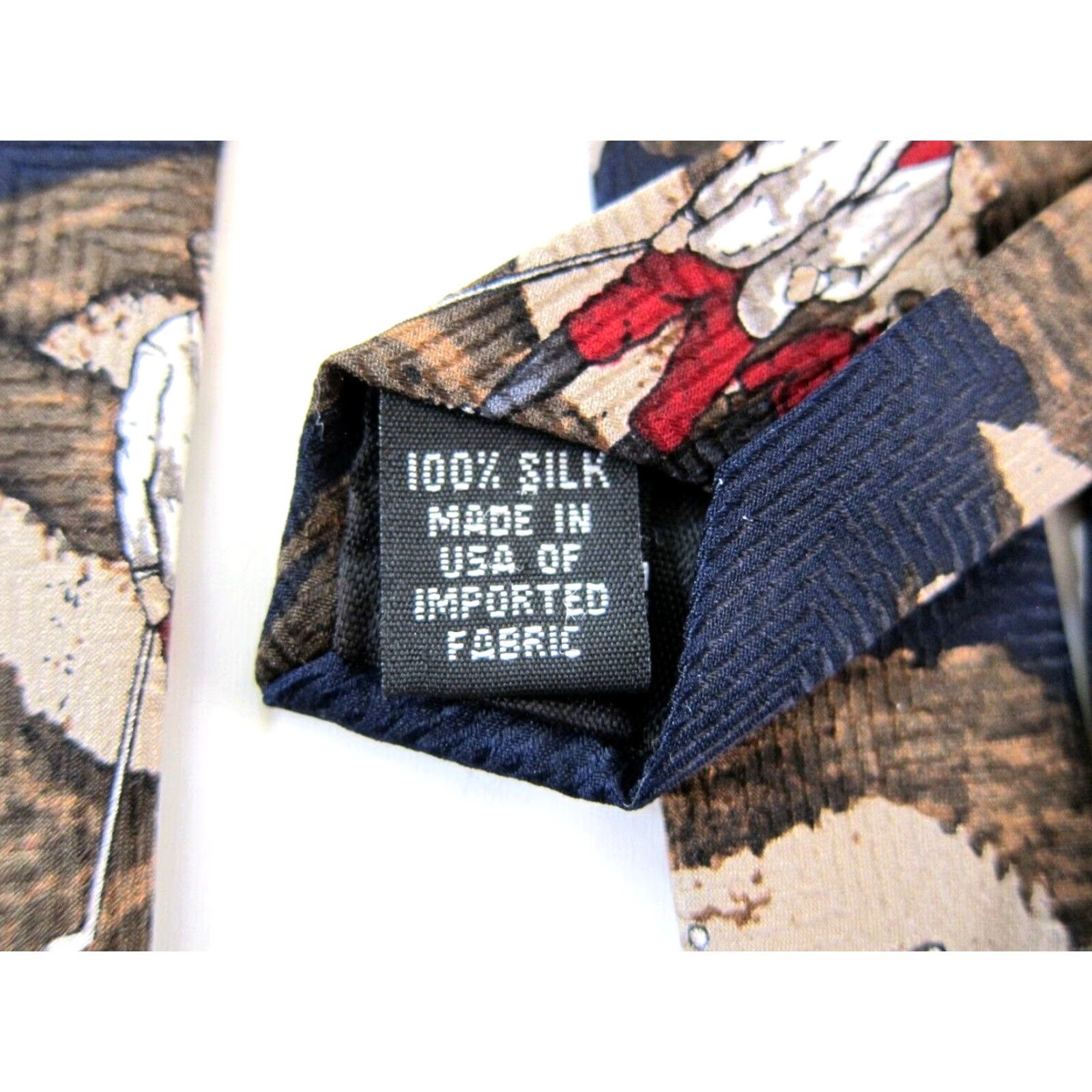Vintage VINTAGE Robert Stack Golf Tie Unisex 2 Wide 4" 56" Blue Green Silk 100% Vintage Golf Theme Belted Tie Style Mens Womens Boys Girls Size ONE SIZE - 7 Thumbnail