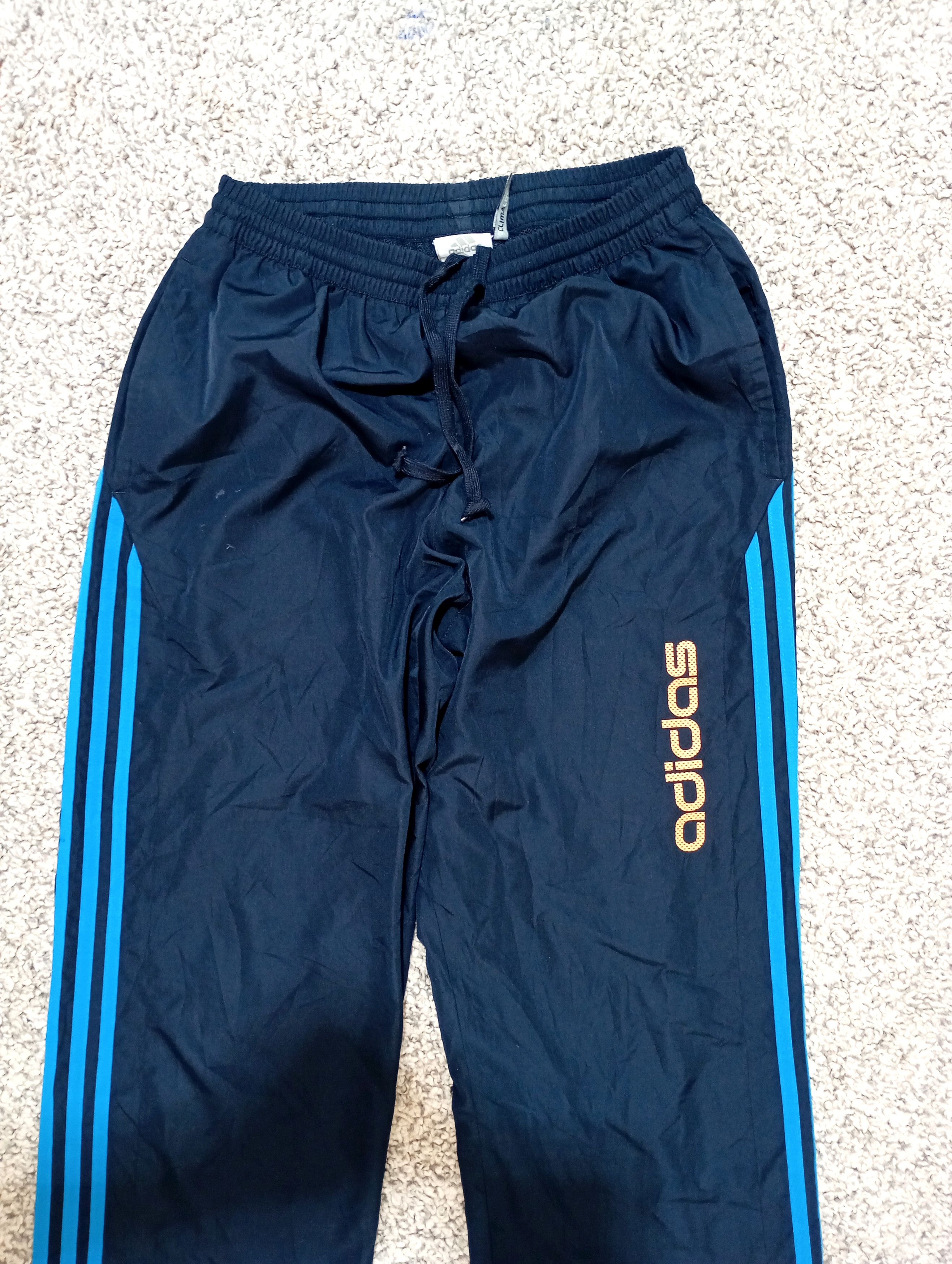 Adidas × Vintage Adidas Baggy Vintage Sweatpants Swoosh Pants Y2k Rap Rare Size US 34 / EU 50 - 2 Thumbnail