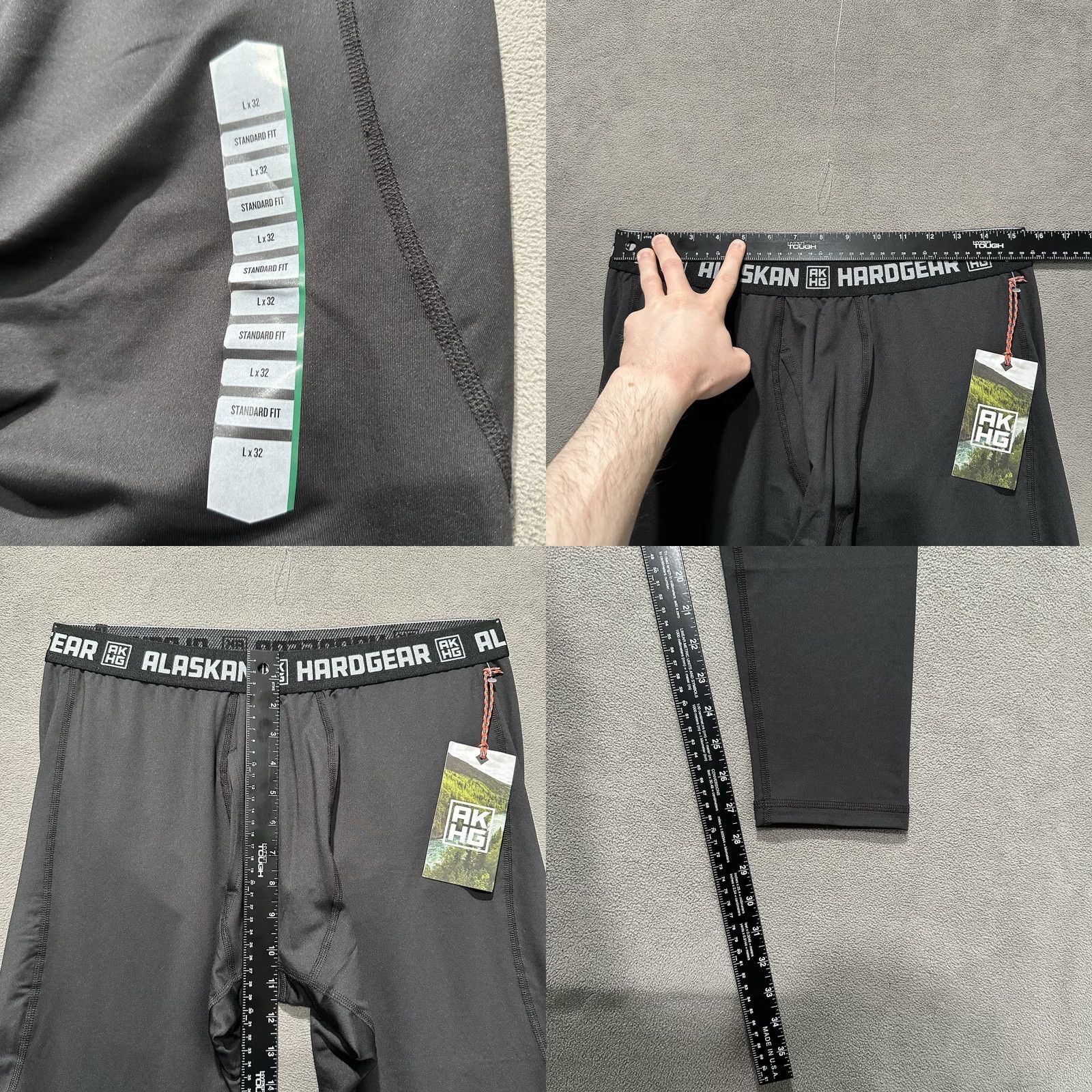 Vintage Duluth Mens Base Layer Pants Thermal Black NWT Large Size US 33 - 8 Thumbnail