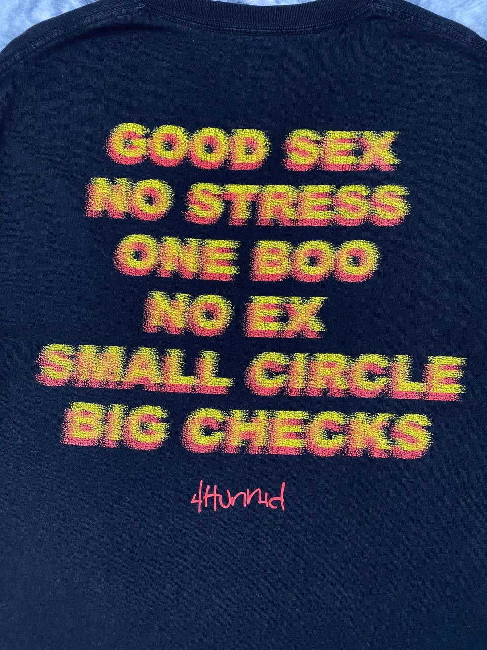 Vintage Vintage 4Hunnid Big Logo T Shirt Men Size XL Black Size US XL / EU 56 / 4 - 3 Thumbnail