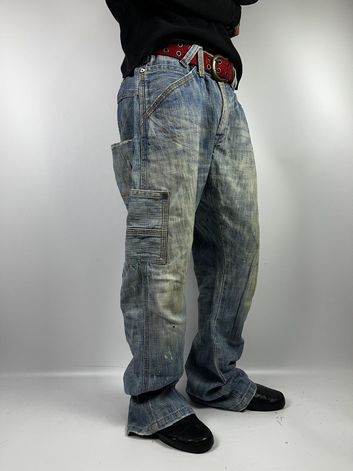 If Six Was Nine × Japanese Brand × Le Grande Bleu (L.G.B.) japanese brand genoeae cargos jeans pant Size US 32 / EU 48 - 15 Thumbnail