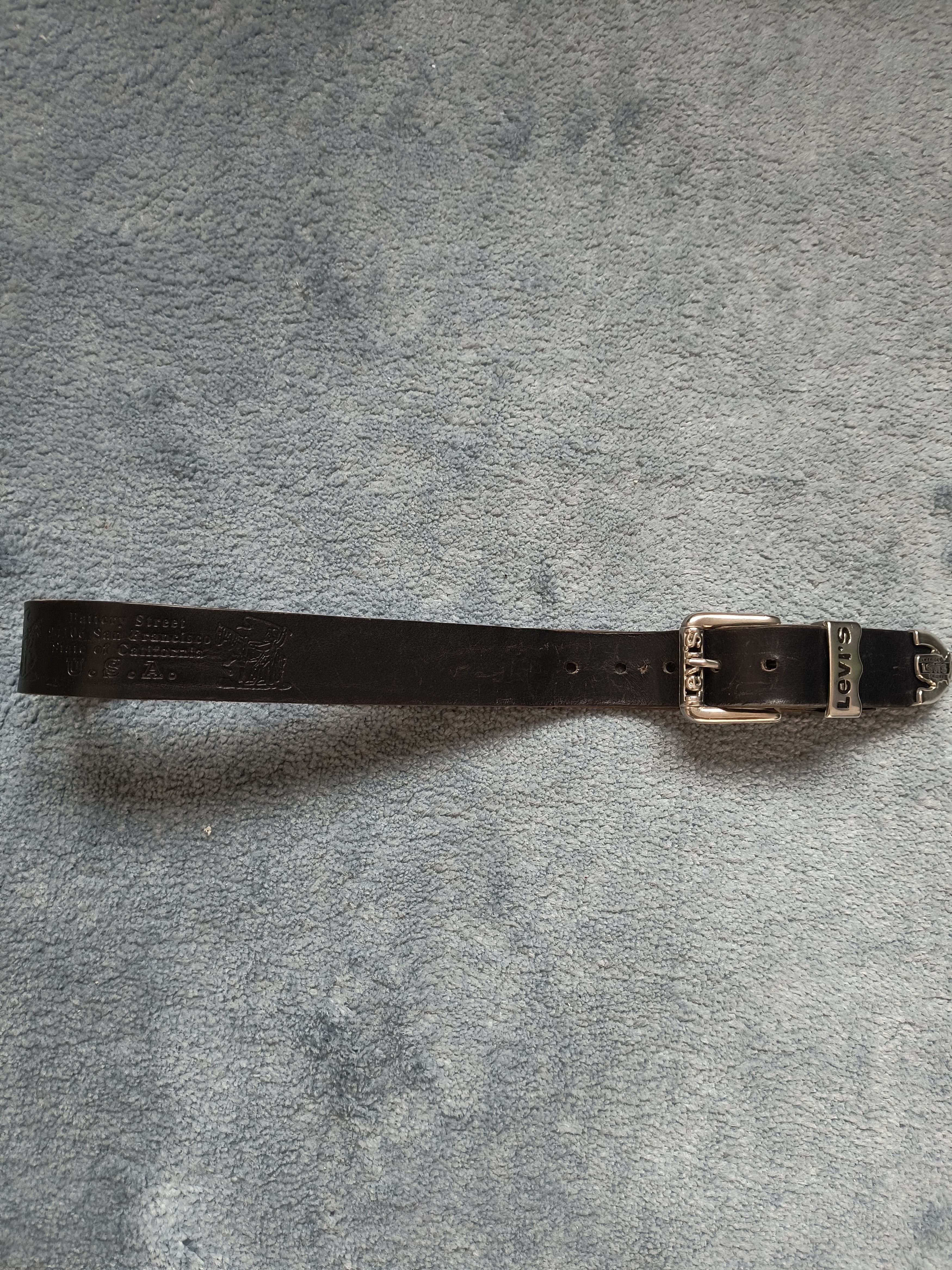 Levi's Levi's Strauss silver belt chrome style big buckle Size 30 - 6 Thumbnail