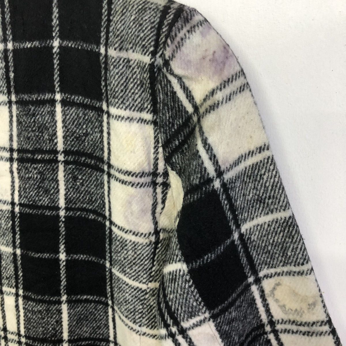 Japanese Brand LOVETOXIC Black Tartan Long Trench Coat Jacket Size US M / EU 48-50 / 2 - 16 Thumbnail