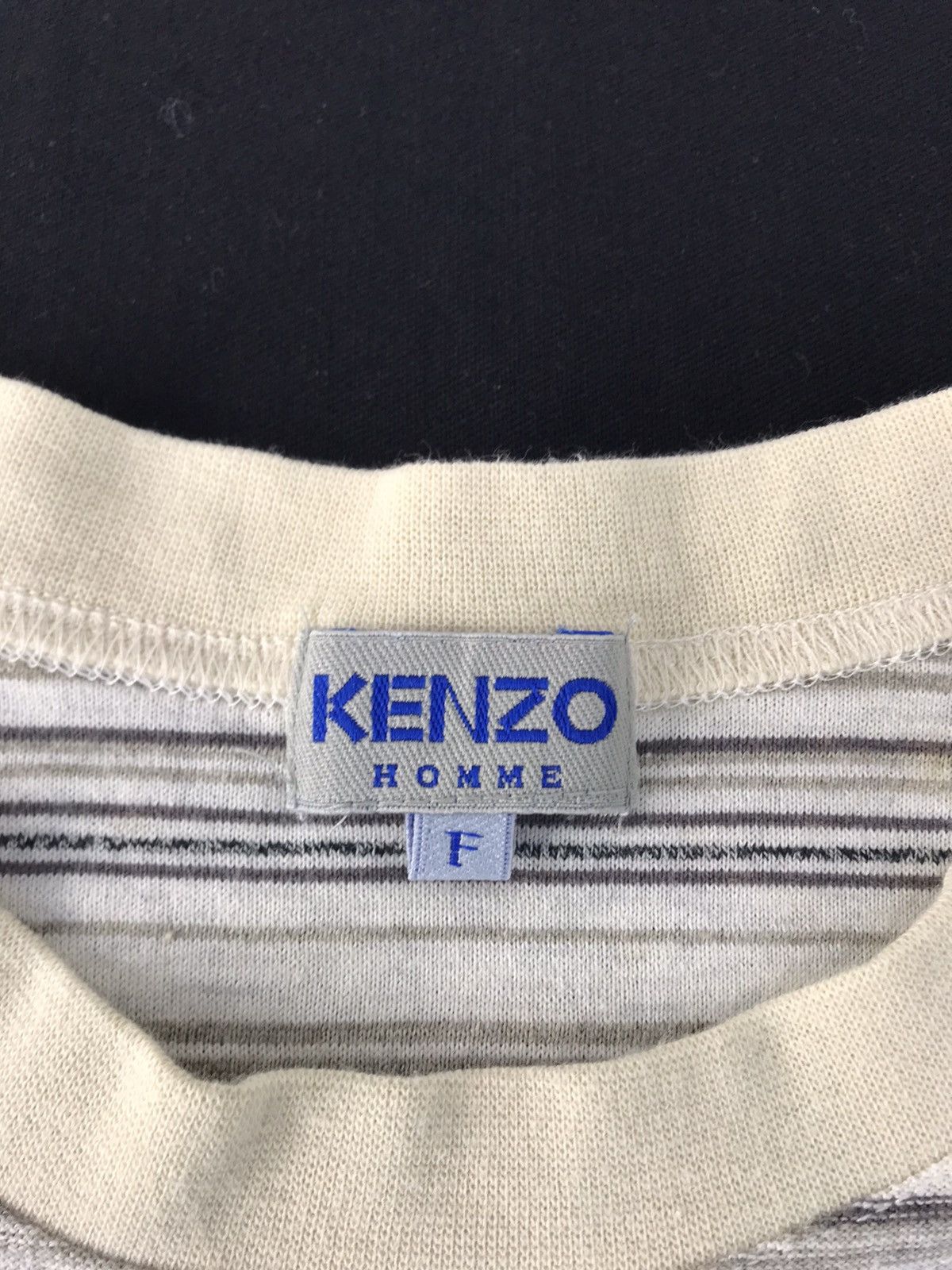 Kenzo 90s Kenzo Homme Horizontal Striped Single Pocket Printed Tee Size US M / EU 48-50 / 2 - 4 Thumbnail