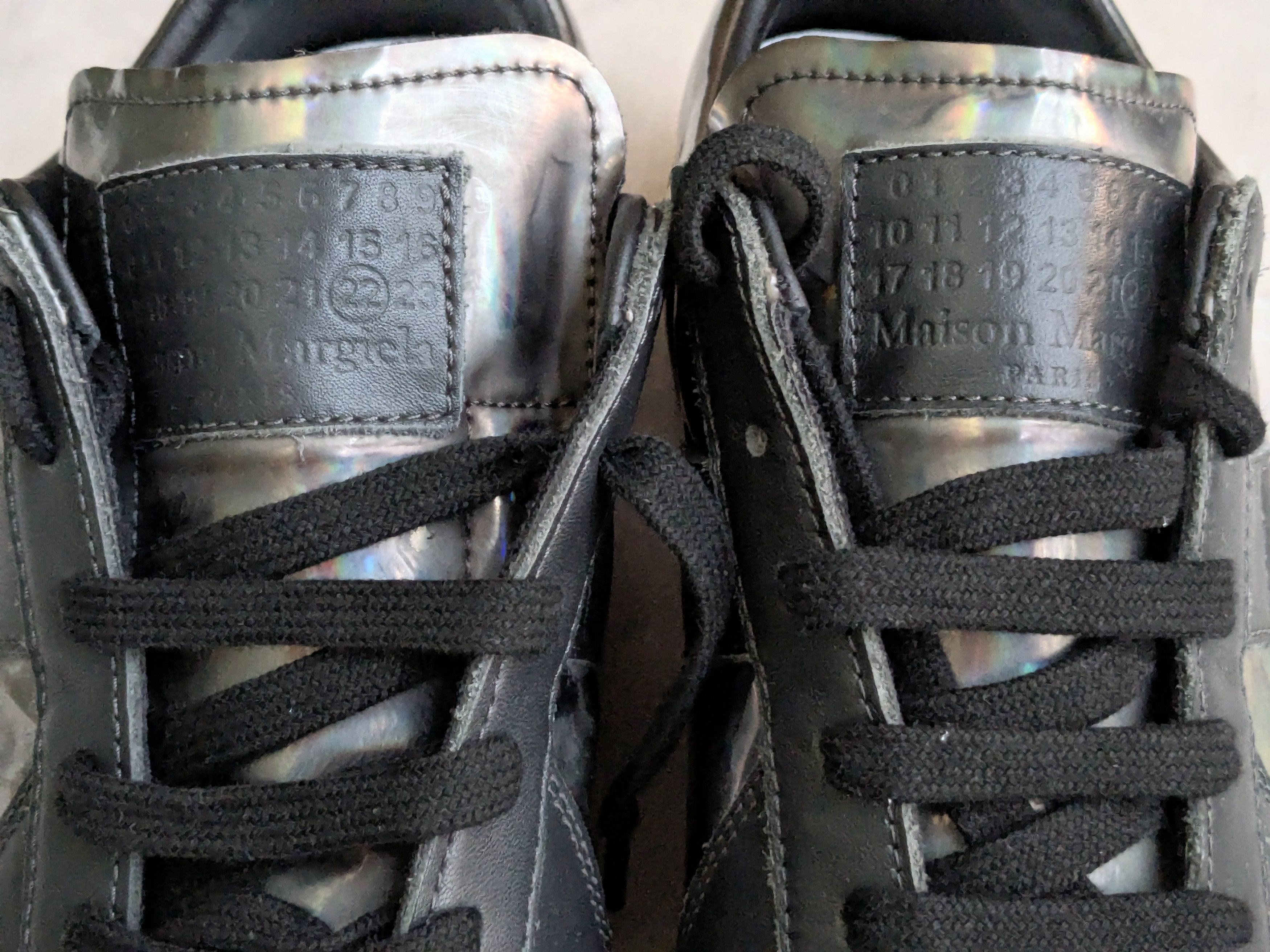 Maison Margiela Maison Margiela Replica GAT Black Silver Iridescent 11 44 Size US 11 / EU 44 - 3 Thumbnail