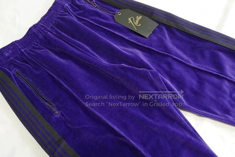 Needles Needles Narrow Track Pant Purple S. Size US 27 - 5 Thumbnail