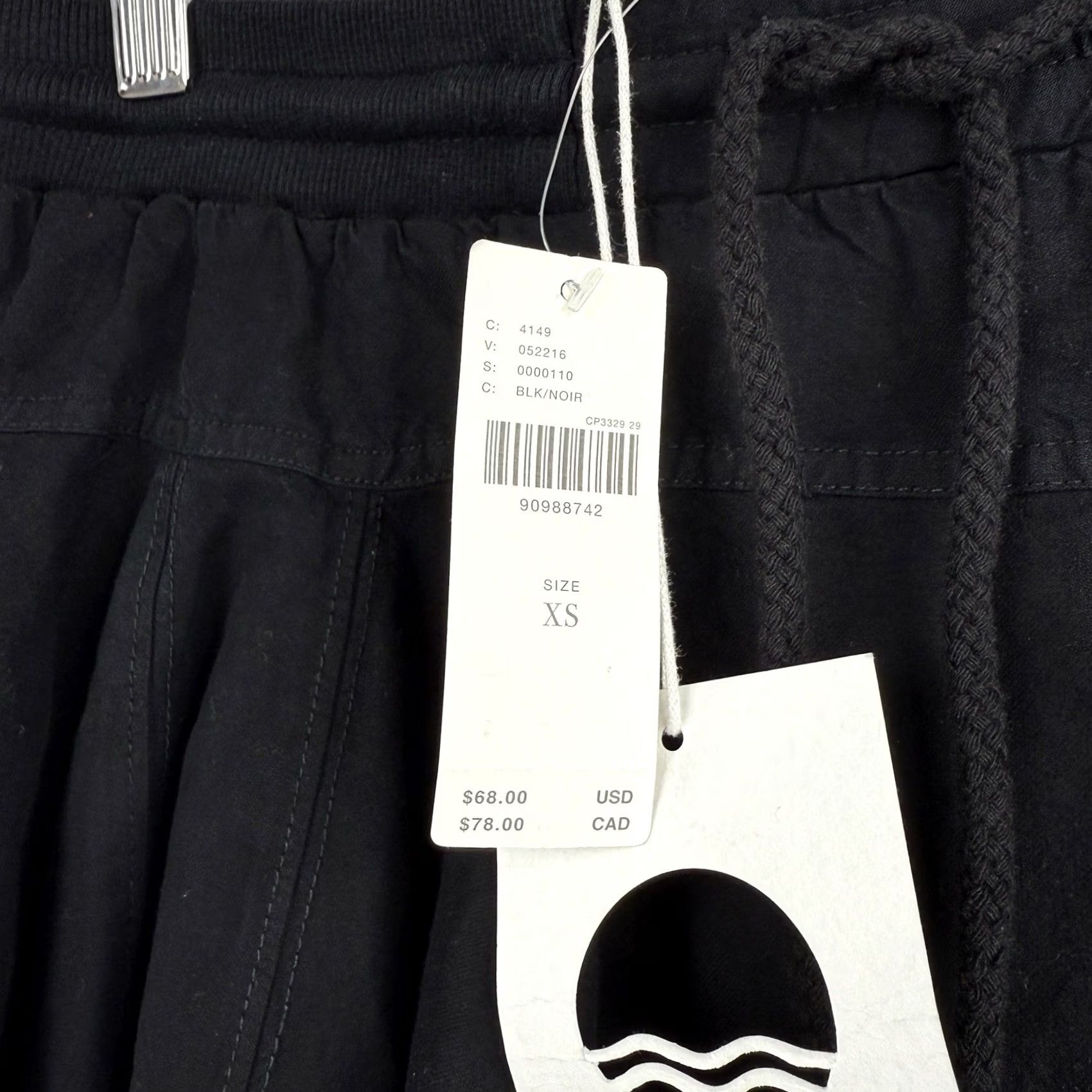 Anthropologie VINTAGE Daily Practice Anthropologie XS Courtside Mini Skirt Black New With Tags Size 26" / US 2 / IT 38 - 4 Thumbnail