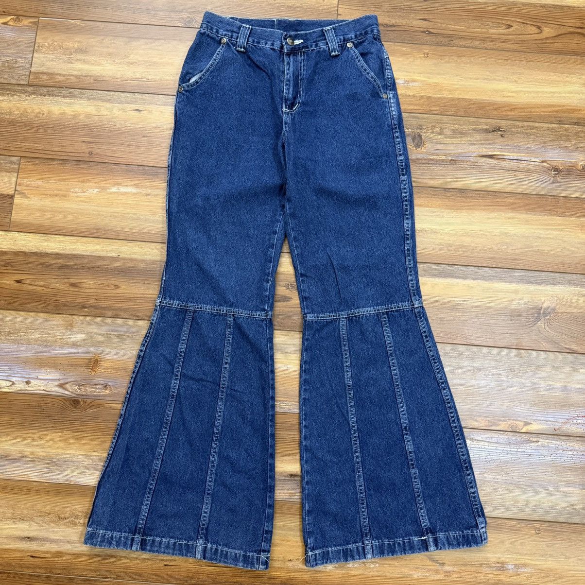Other Vintage Kikwear Kikgirl Flare Bootcut Skate Denim Jeans Size 26" / US 2 / IT 38 - 2 Thumbnail
