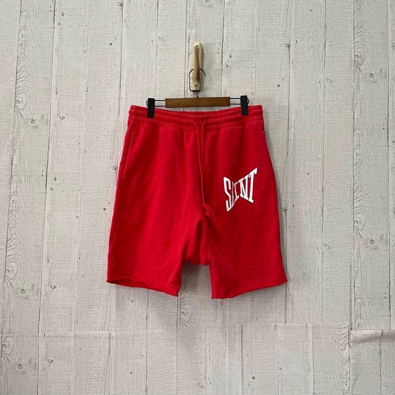 Saint Michael Red Logo Shorts from Saint Michael-dmc Size US 34 / EU 50 - 1 Thumbnail