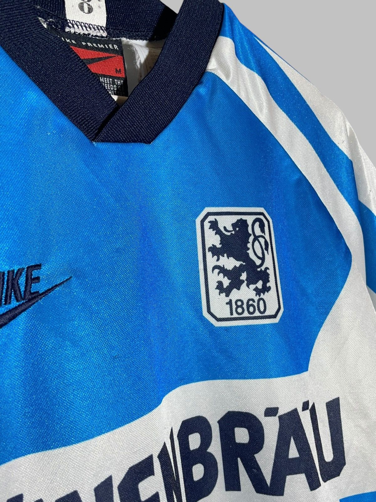 Nike × Vintage TSV 1860 Munchin Nike 1995/96 Home Vintage Football Shirt Size US M / EU 48-50 / 2 - 6 Thumbnail