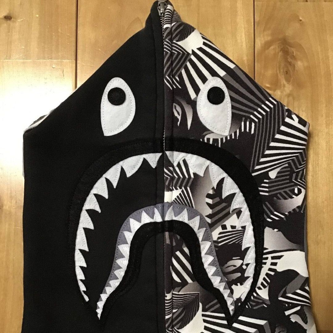 Bape BAPE Dazzle Camo Shark Full Zip Hoodie a bathing ape Size US L / EU 52-54 / 3 - 3 Thumbnail