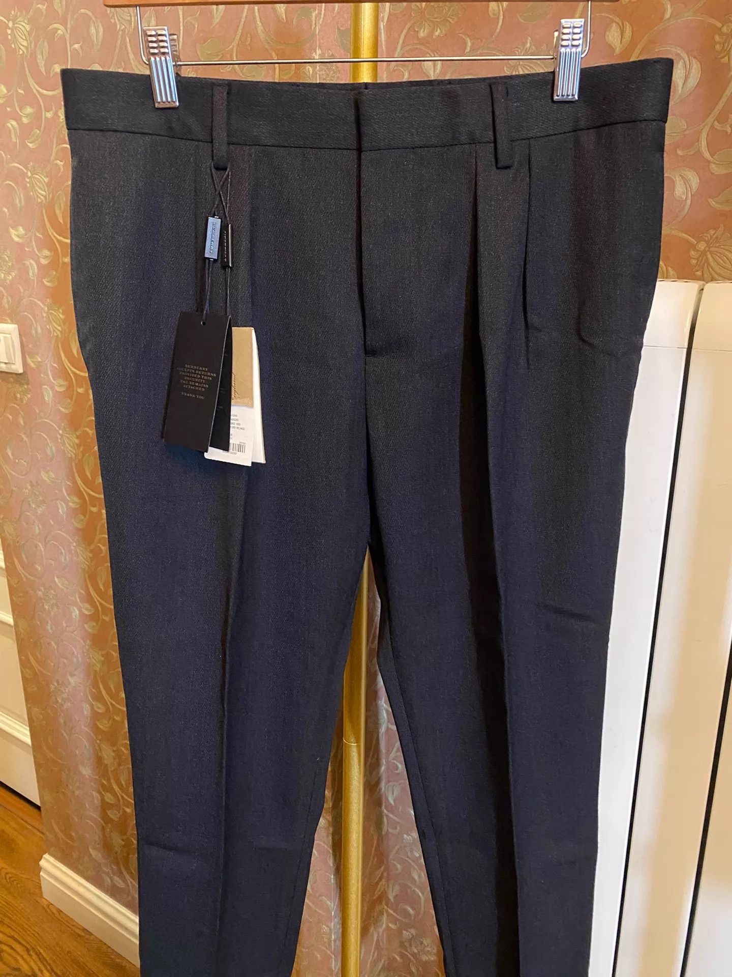 Burberry Burberry London Heavy Wool Charcoal Pants Italy 48 Size US 32 / EU 48 - 2 Thumbnail