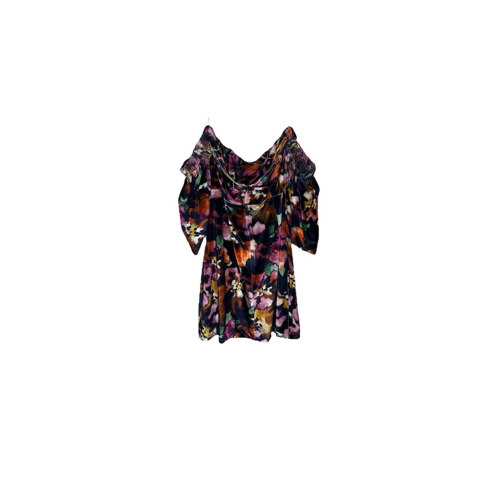 MISA Los Angeles MISA Dress Velvet Los Angeles Anetta in Libra Fleur 4 NWT Size S / US 4 / IT 40 - 2 Thumbnail