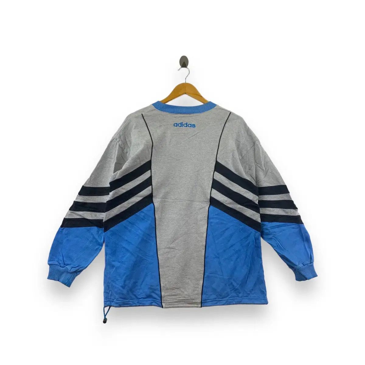 Adidas Vintage 90’ ADIDAS ORIGINALS x DESCENTE Striped Sweatshirt Size L / US 10 / IT 46 - 2 Thumbnail