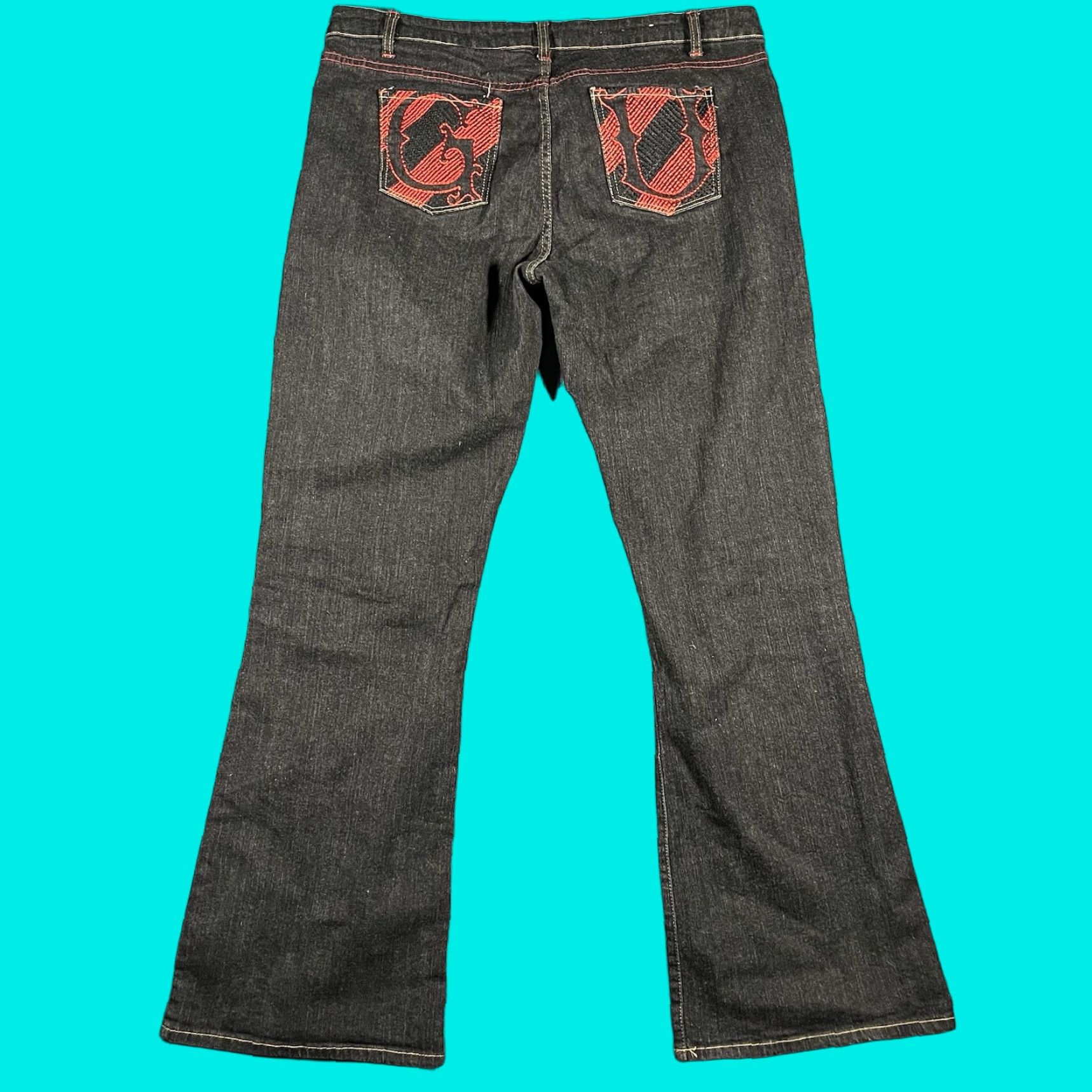 Vintage Vintage 50 Cent G Unit Jeans Womens Size 15 Patches Denim Y2K 36x32 Baggy Actual Size 36" / US 14 / IT 50 - 1 Thumbnail