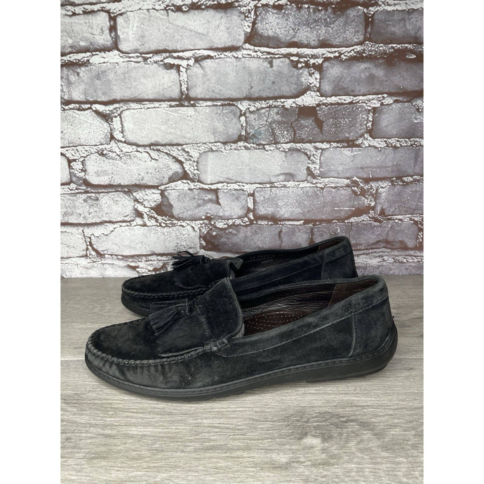 Cole Haan Bragano Cole Haan Black Suede Leather Dress Tassel Loafers S Size US 10 / EU 43 - 14 Thumbnail
