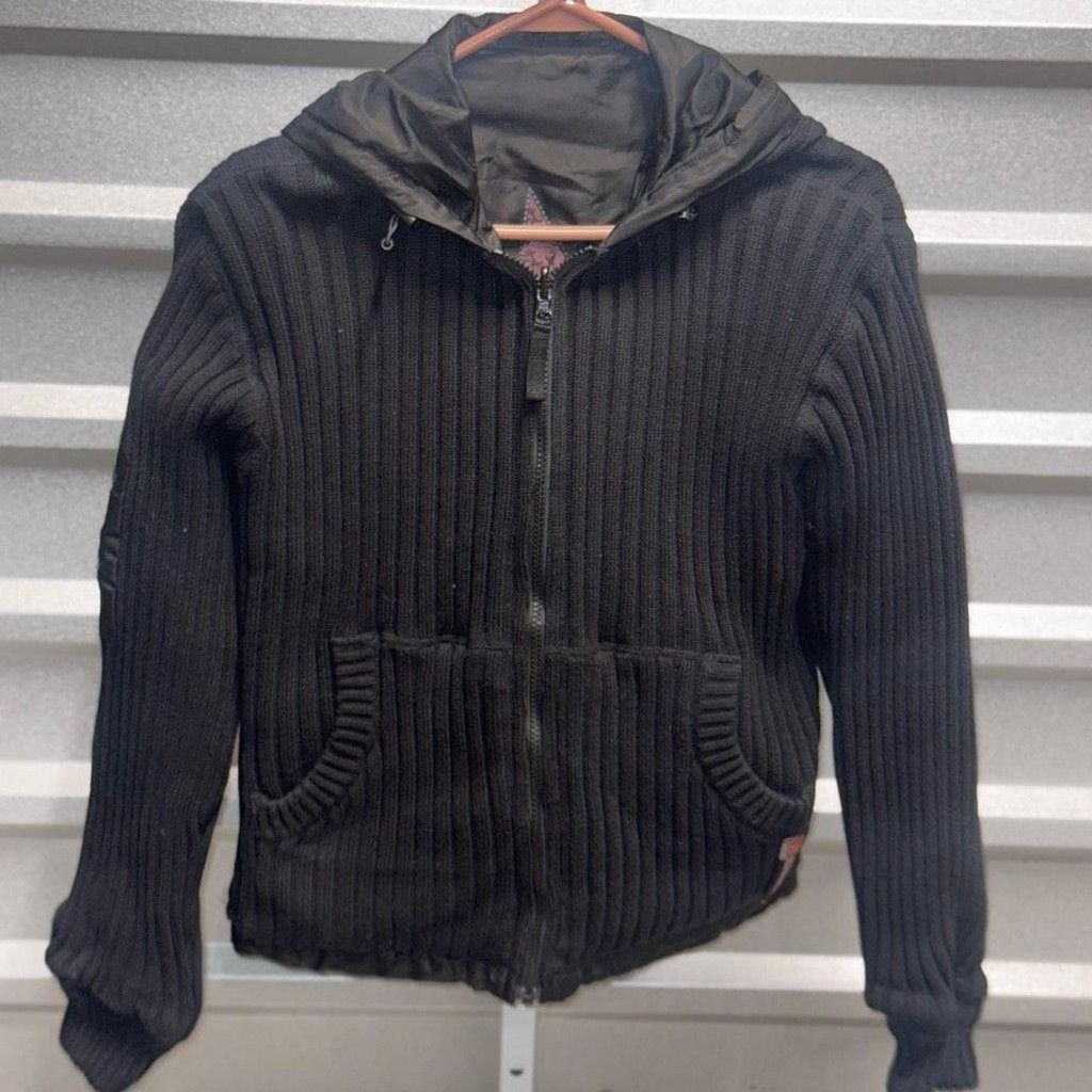 Harley Davidson Harley Davidson Ribbed Sweater Jacket medium Size M / US 6-8 / IT 42-44 - 1 Thumbnail