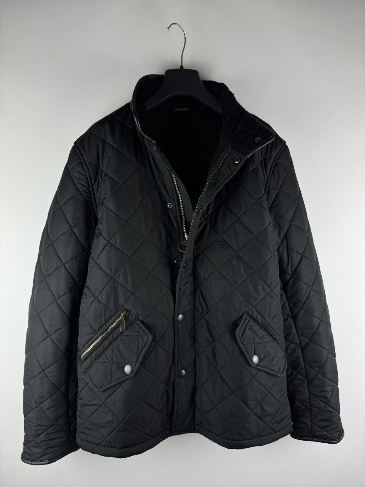 Barbour Barbour Powell Quilt Jacket Black Diamond Quilted Jacket Size US M / EU 48-50 / 2 - 1 Thumbnail
