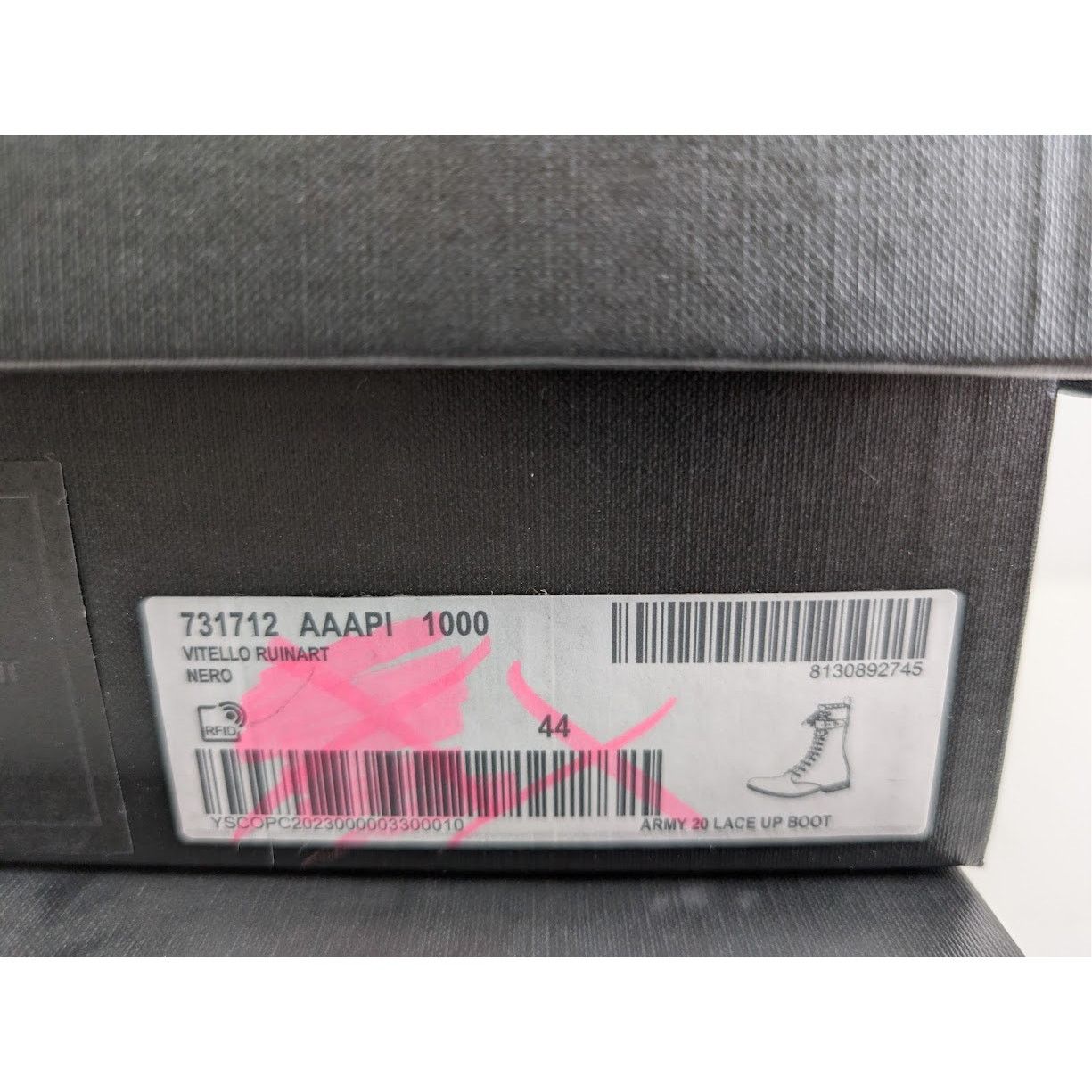 Saint Laurent Paris o1rshd1 Army 20 Lace Up Boots in Nero Size US 11 / EU 44 - 19 Thumbnail