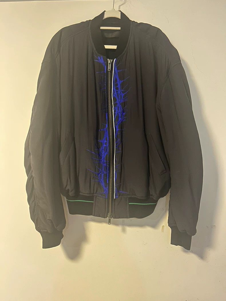 Haider Ackermann Haider Ackerman Black Silk Baker Bomber Jacket