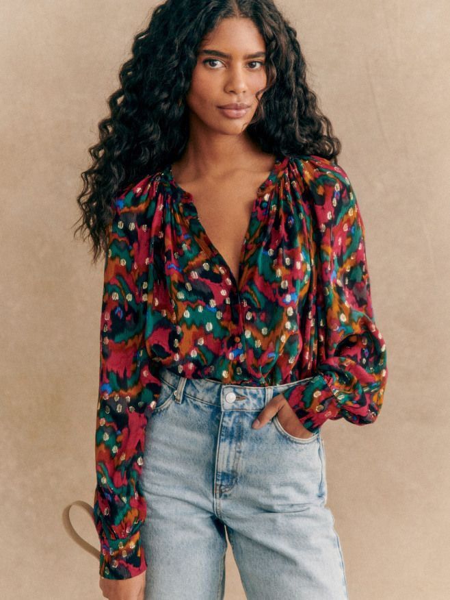 Sezane Sézane Blouse Multicolour Size 38 Size S / US 4 / IT 40 - 1 Thumbnail