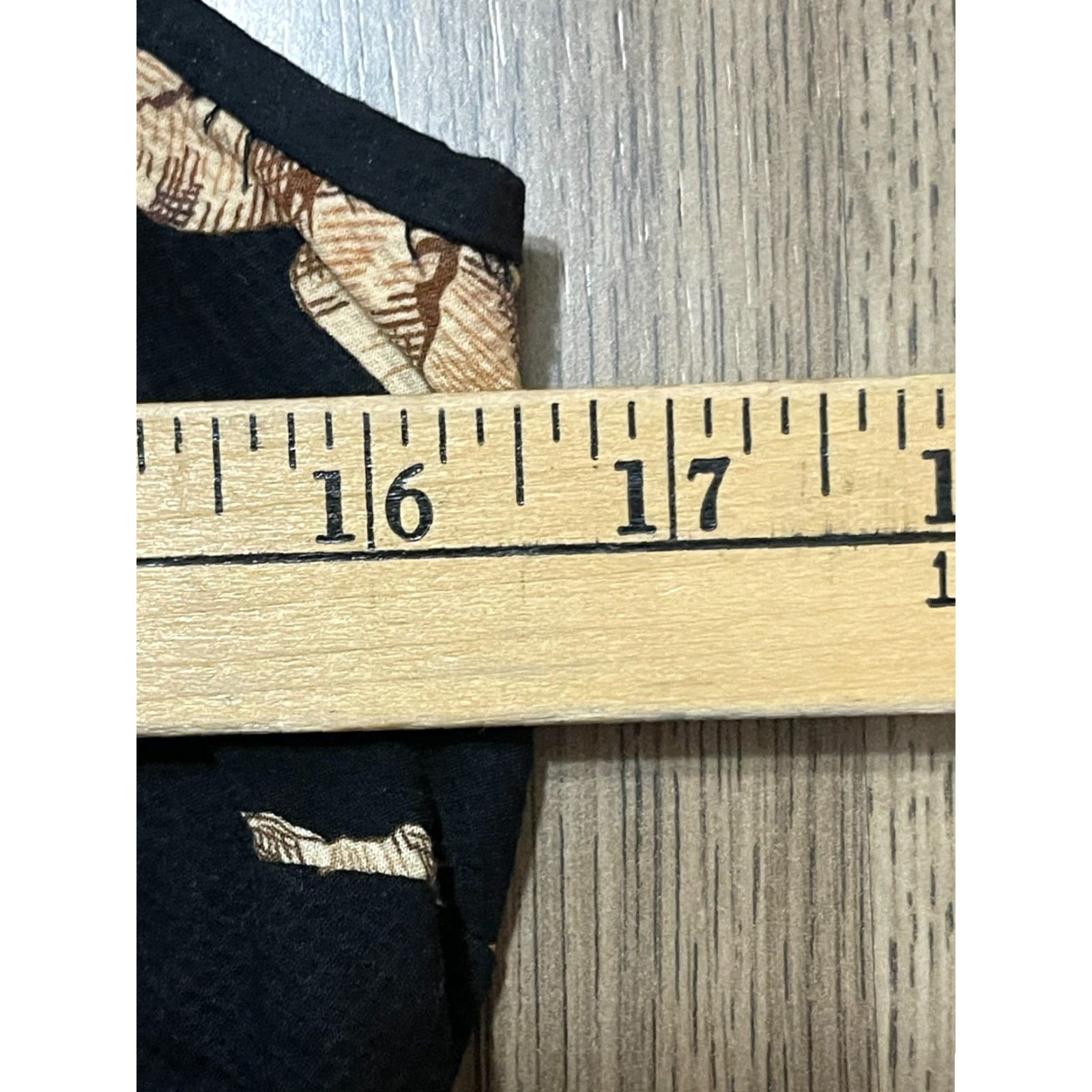 Eddie Bauer Eddie Bauer Dress Women's Small Black Tan Floral Zip Up Short Dress Tangible Size 28" / US 6 / IT 42 - 3 Thumbnail