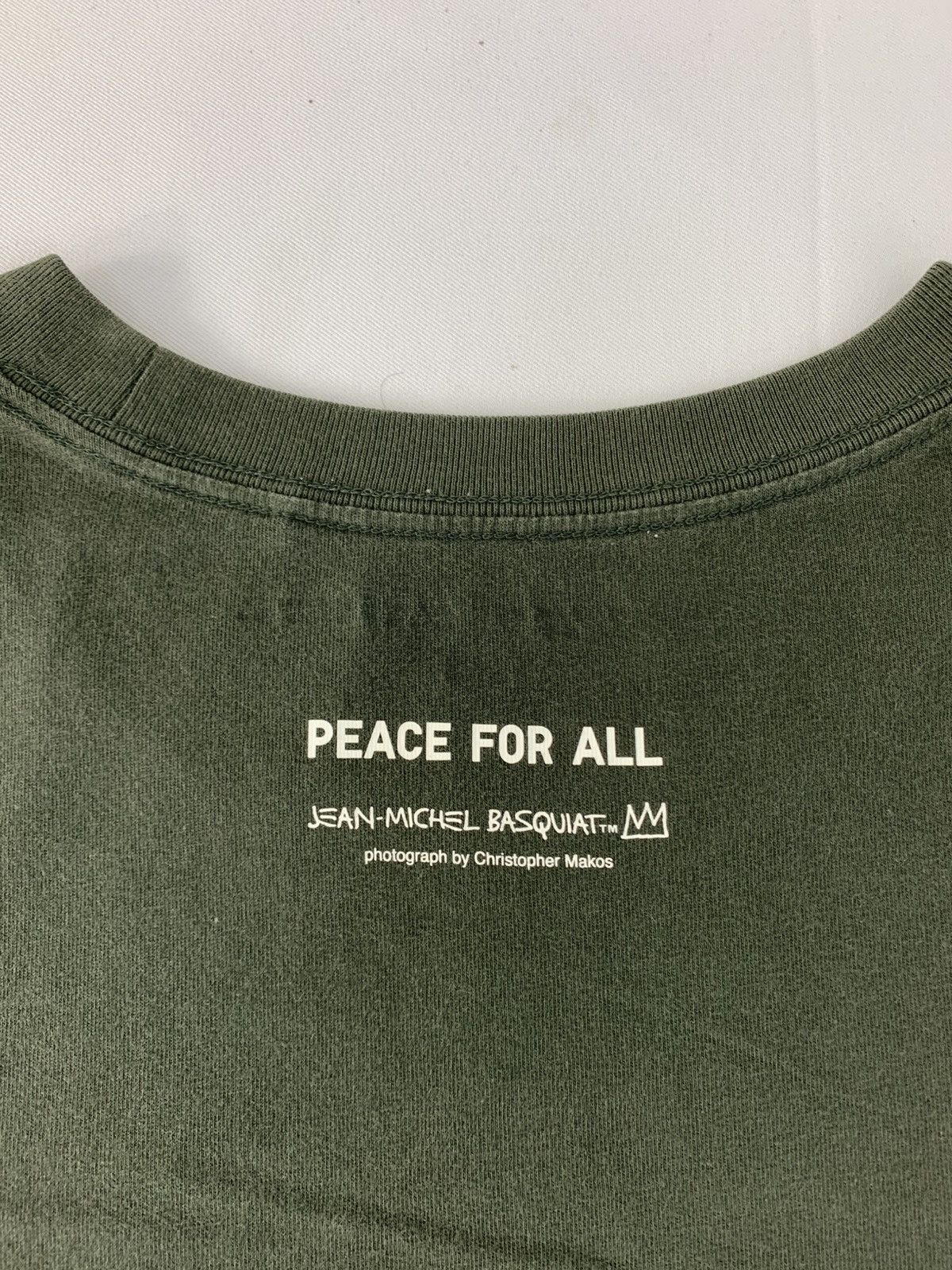 Jean-Michel Basquiat Art Jean Michel Basquiat Peace For All Christopher Makos Tee Size US L / EU 52-54 / 3 - 5 Thumbnail