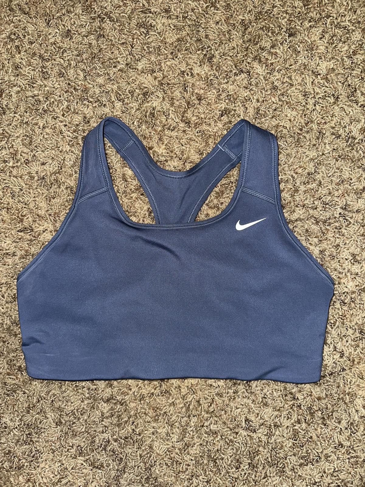Nike Nike Pro Swoosh Diffused Blue Medium Support Bra Women's (Non PAD) Sample Size ONE SIZE - 1 Thumbnail