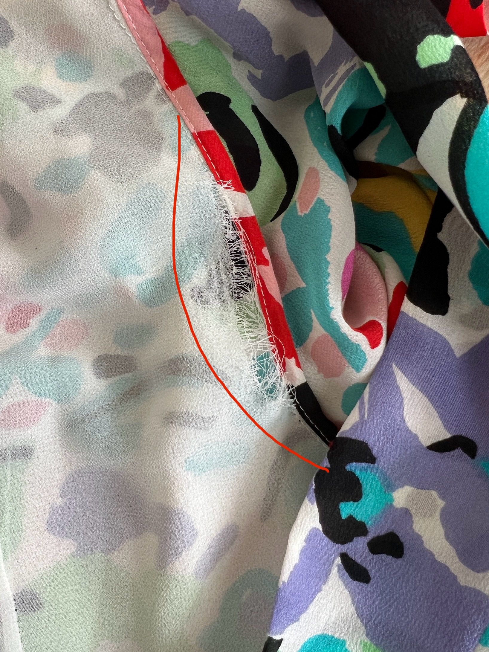 RIXO RIXO Camellia Silk Midi Dress 100% Silk Floral Print Size L / US 10 / IT 46 - 8 Thumbnail