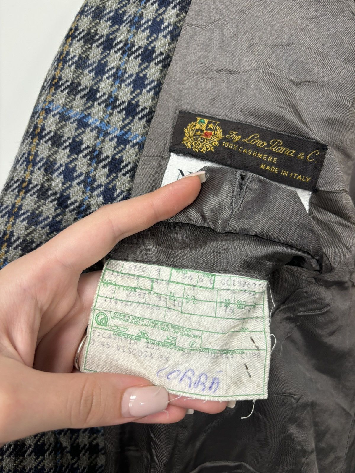 Loro Piana Vintage Nino Danieli Loro Piana Ing Cashmere Blazer Jacket Size 46R - 18 Thumbnail