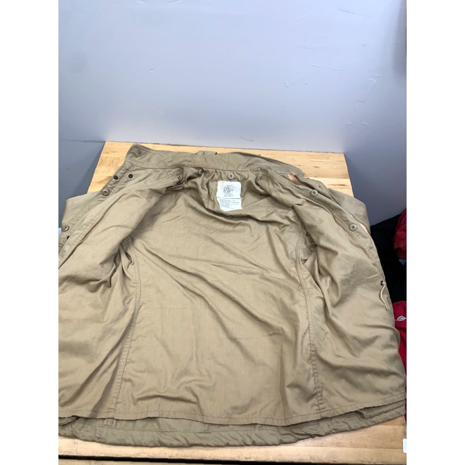 Vintage Winfield International Ltd Coat Mens M Beige Winter Handheld Hooded Pockets Military Jacket Canvas 12415 Regular Reg? Size US M / EU 48-50 / 2 - 2 Thumbnail