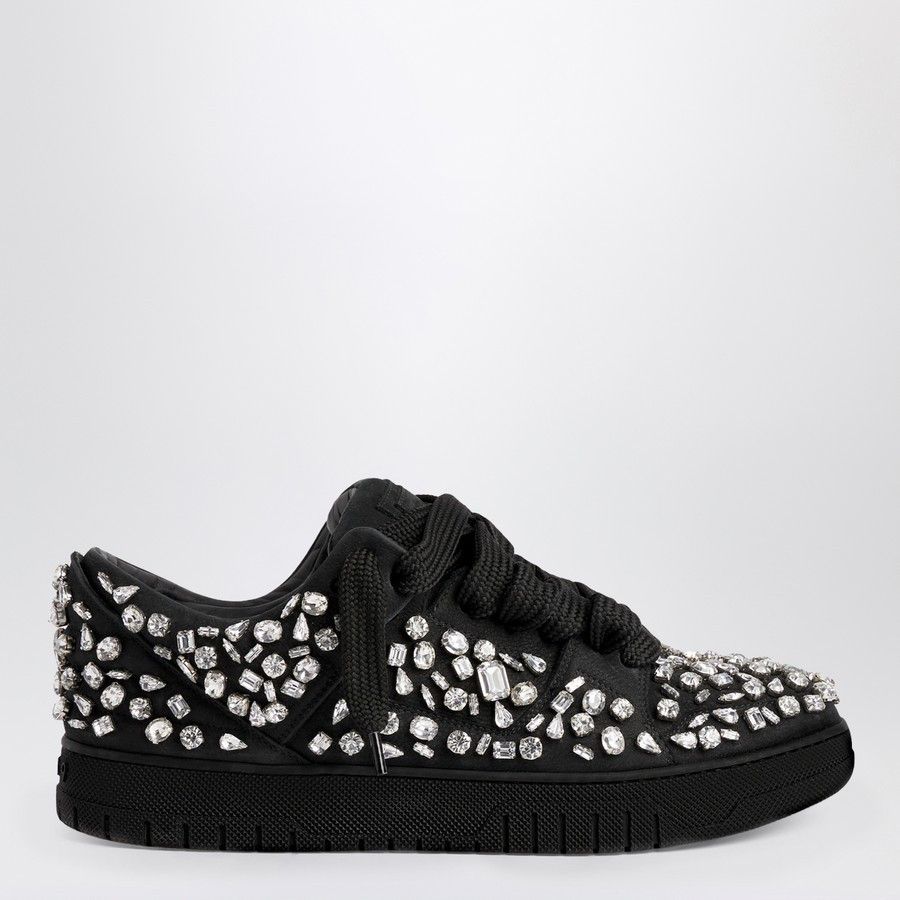 1989 STUDIO o1d2blof1124 Crystals Low-Top Sneakers in Black Size US 10 / EU 43 - 1 Thumbnail