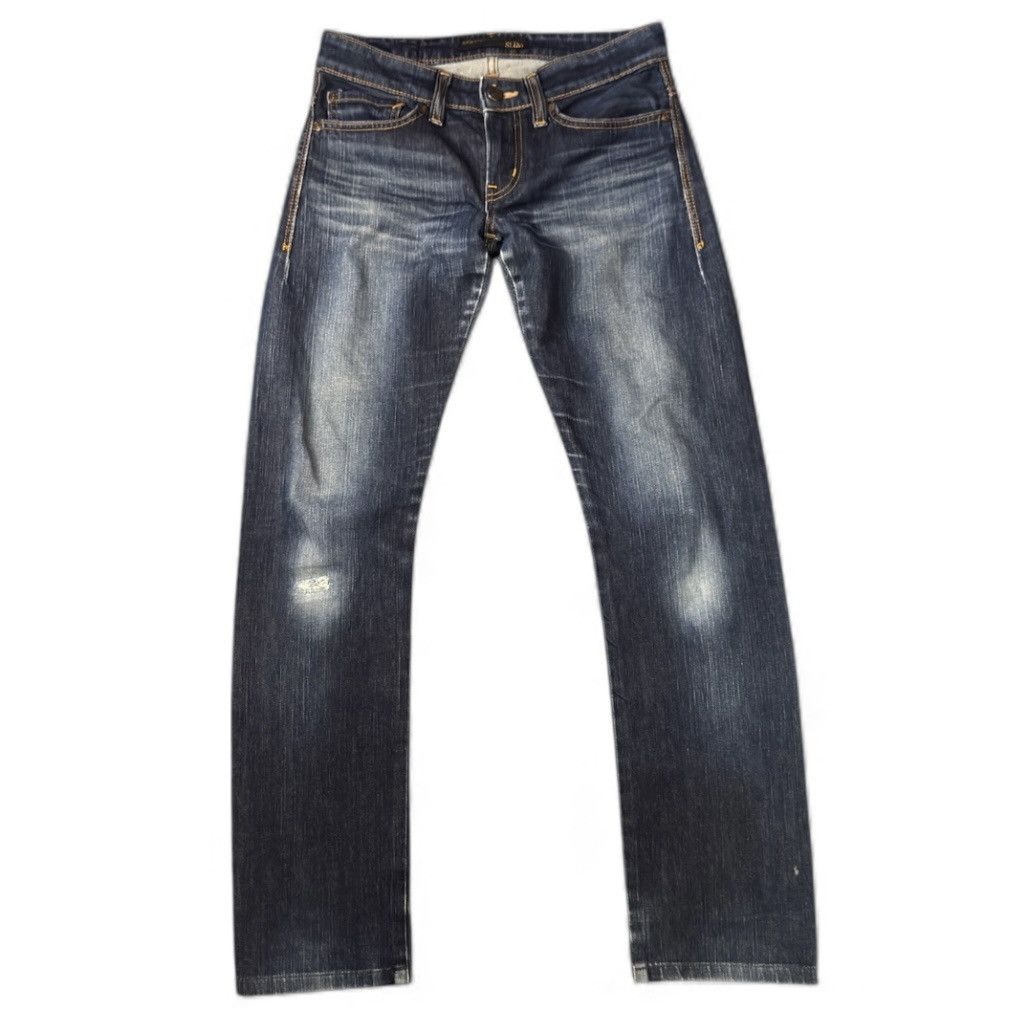 Beauty Beast Vintage 90s Archive Edwin 503 Zero Slim Low Rise Denim Size 29" - 2 Thumbnail